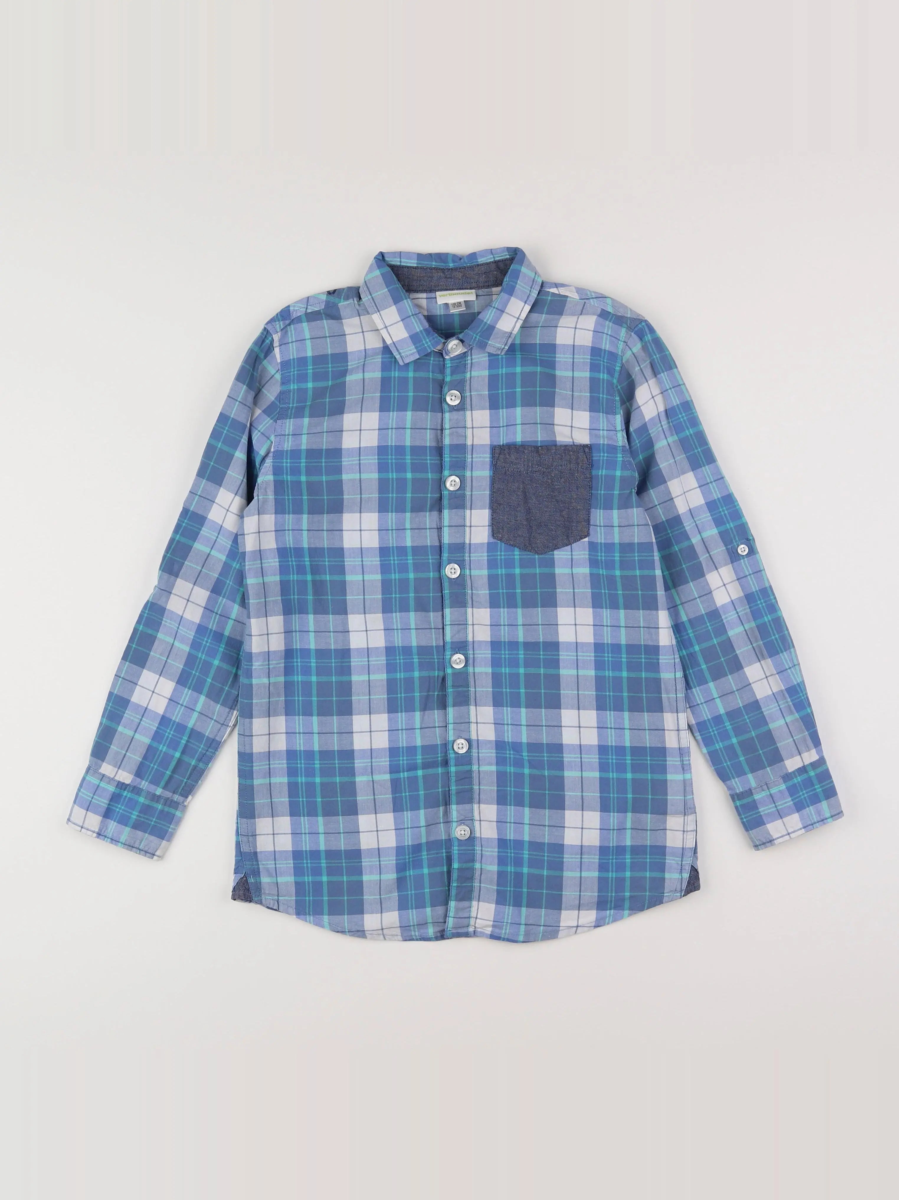 Vertbaudet - chemise bleu - 10 ans