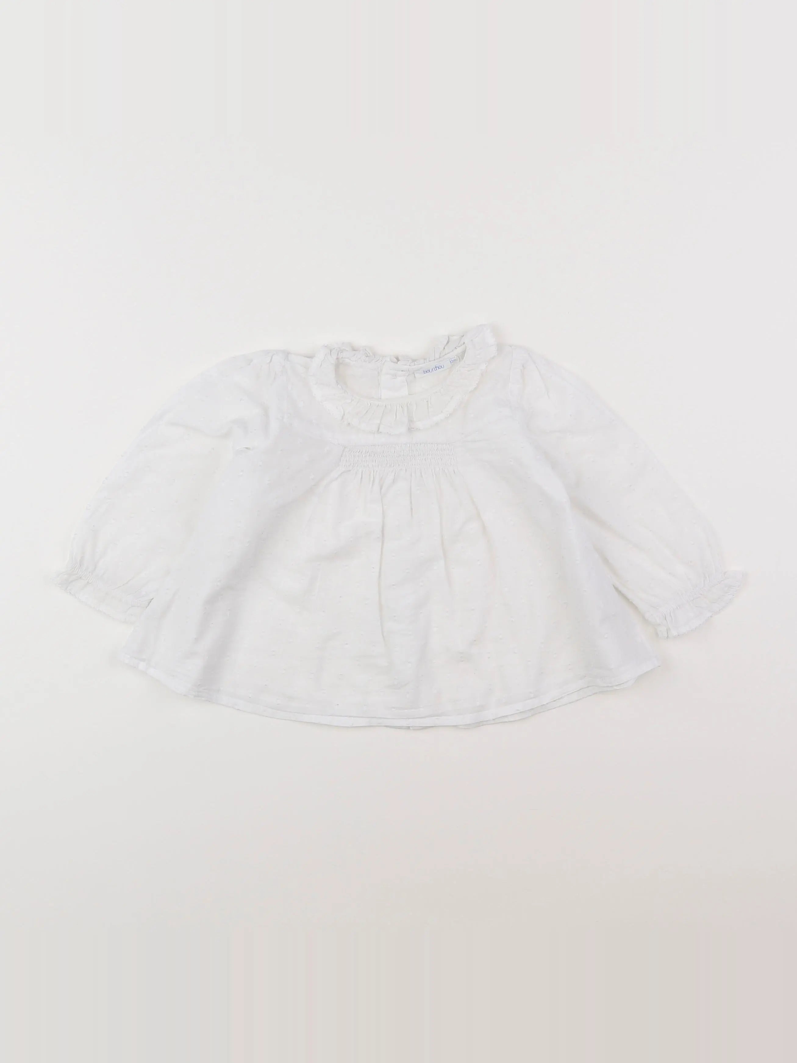Boutchou - blouse blanc - 12 mois