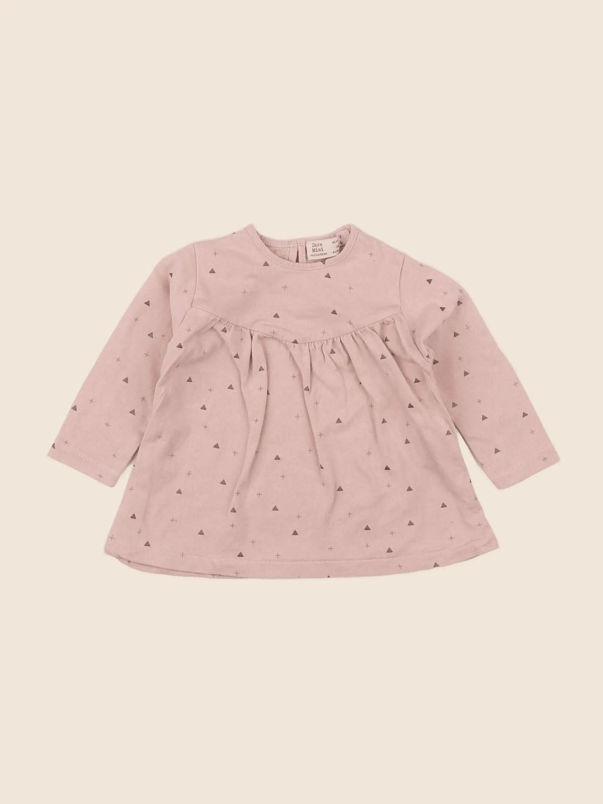 Zara - tee-shirt rose - 6/9 mois