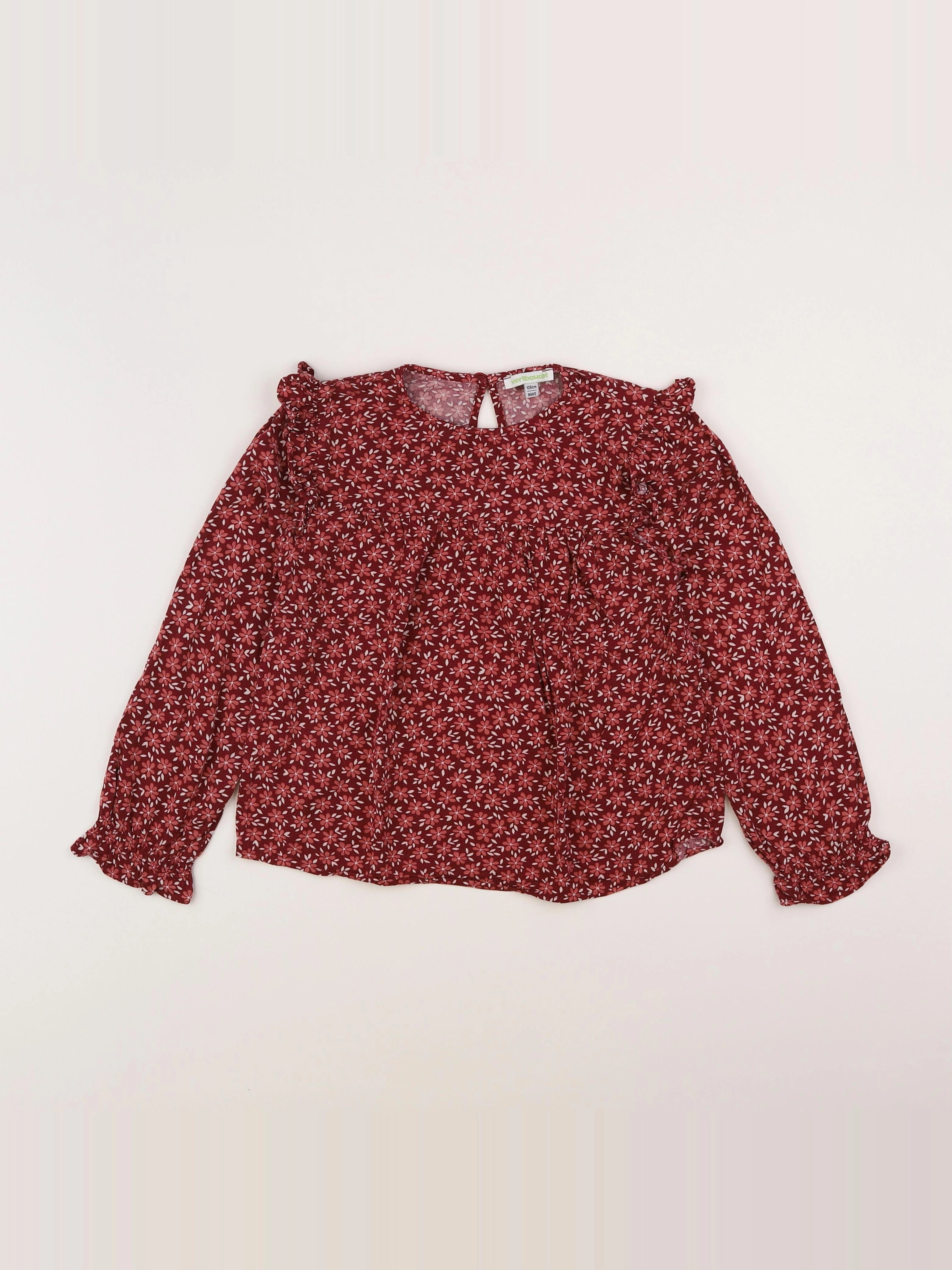 Vertbaudet - blouse violet, rose - 8 ans