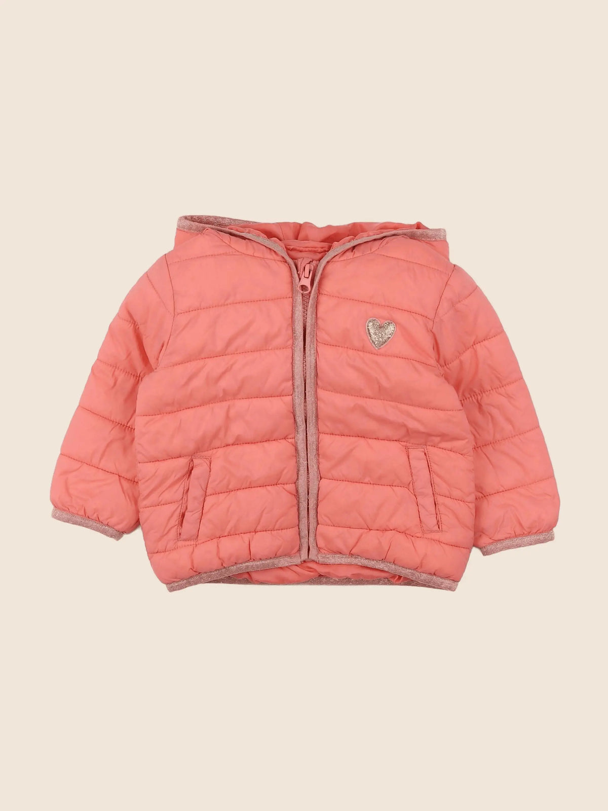 Vertbaudet - doudoune rose - 12 mois