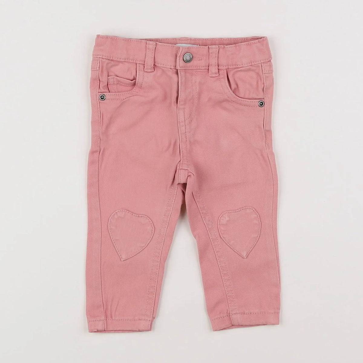 Vertbaudet - jean rose - 6 mois