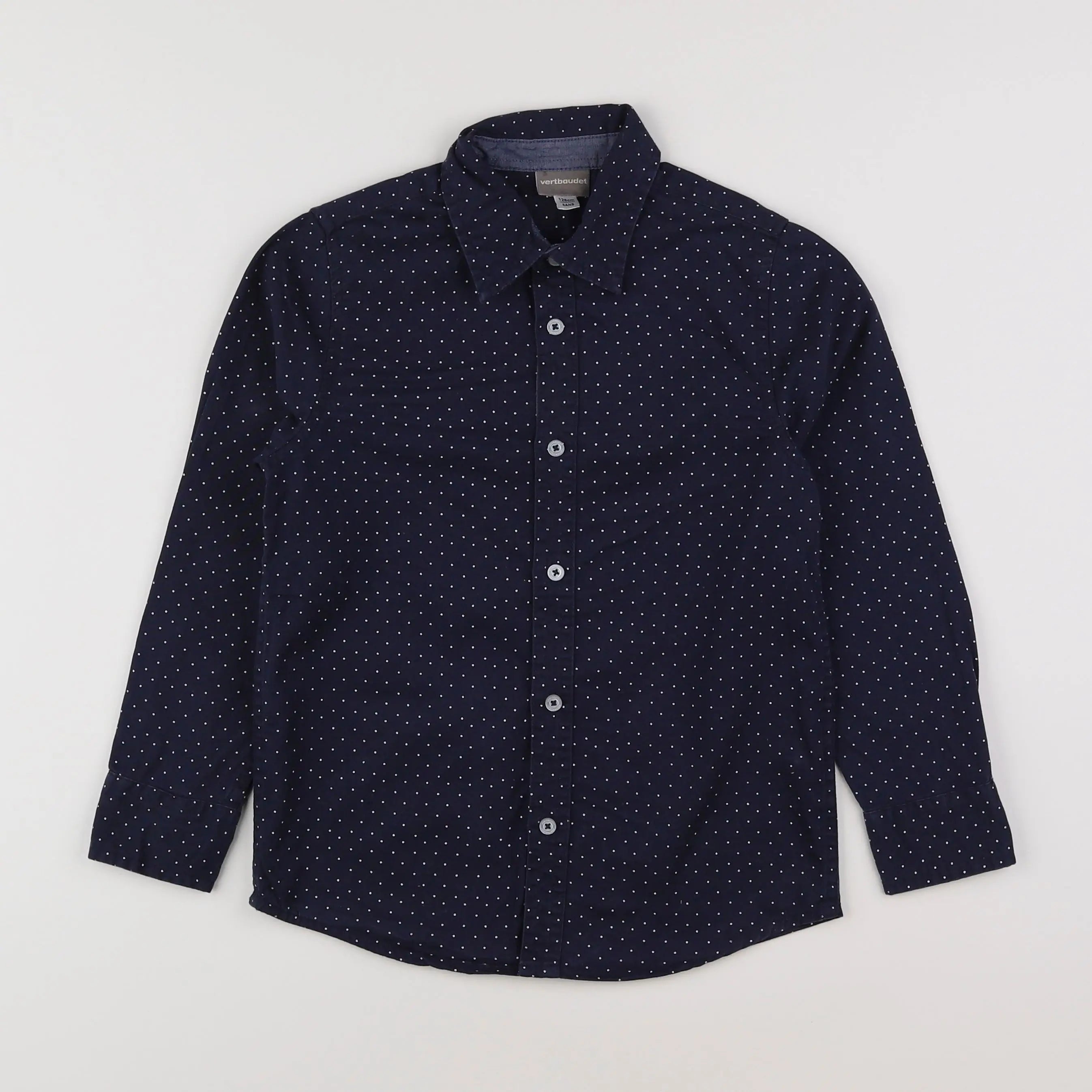 Vertbaudet - chemise bleu - 8 ans