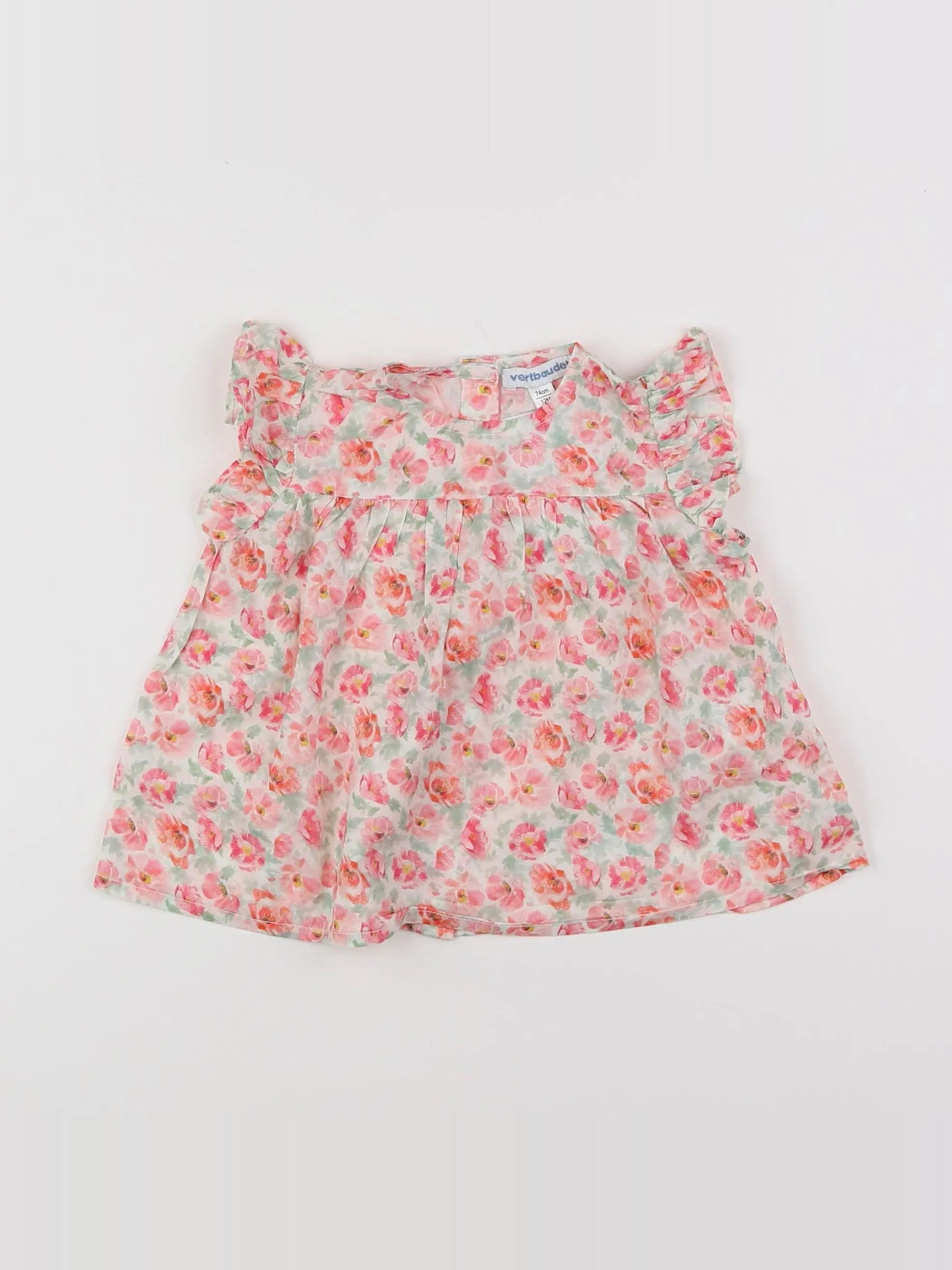 Vertbaudet - blouse multicolore - 12 mois