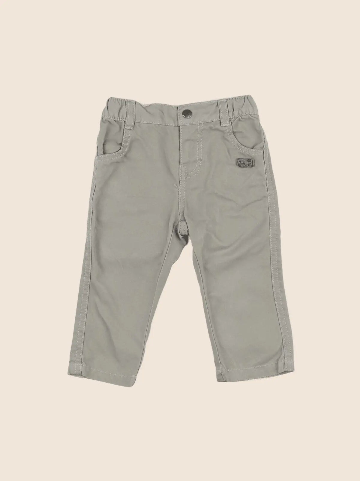 Vertbaudet - pantalon gris - 12 mois