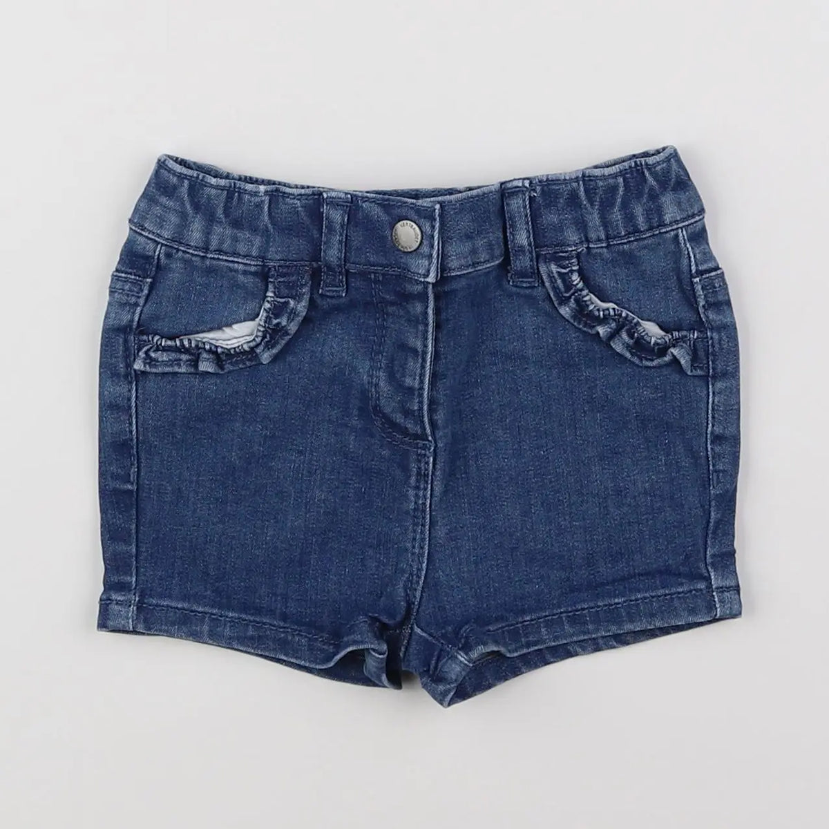 Vertbaudet - short bleu - 9 mois