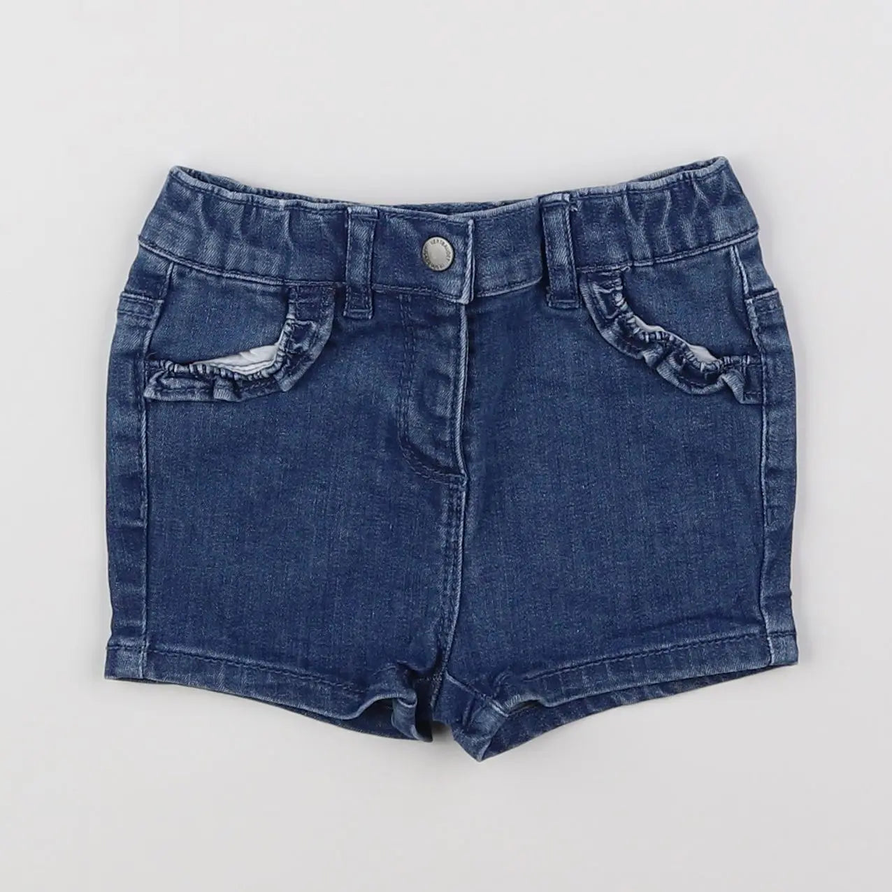 Vertbaudet - short bleu - 9 mois