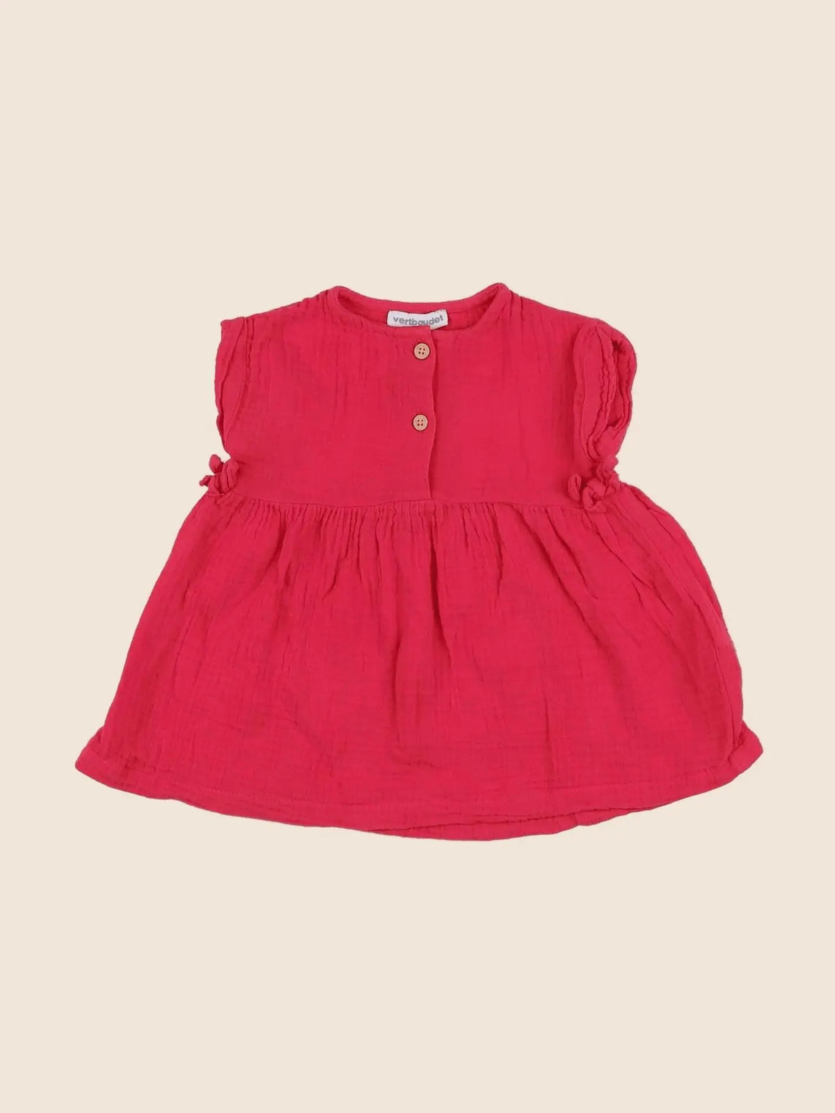 Vertbaudet - robe rose - 6 mois