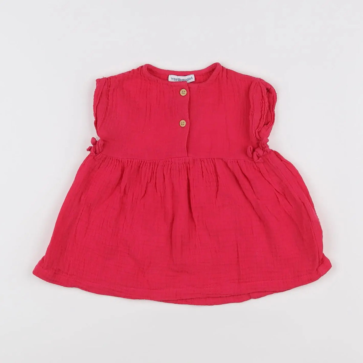 Vertbaudet - robe rose - 6 mois