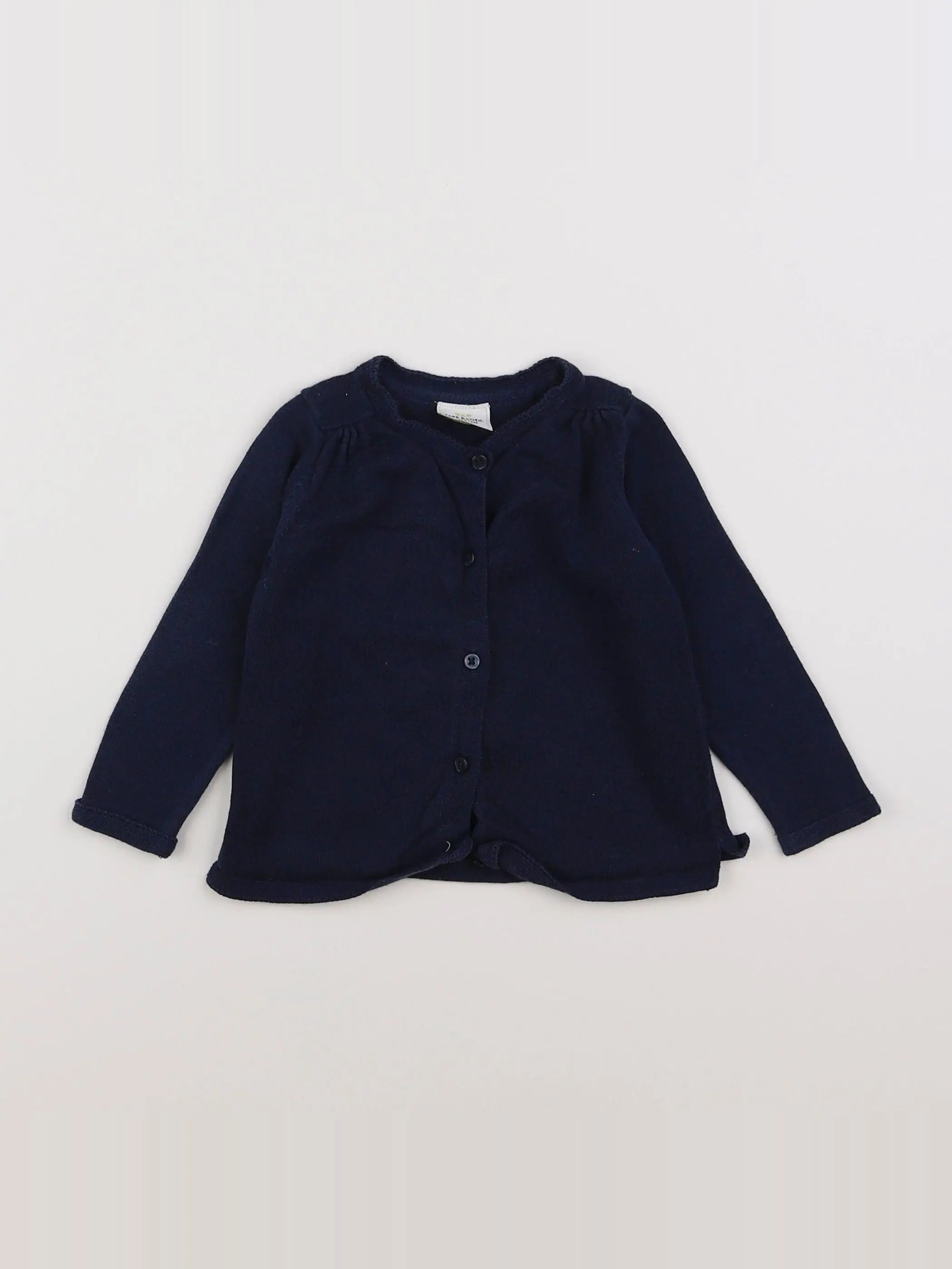 Tape à l'oeil - gilet bleu - 9 mois