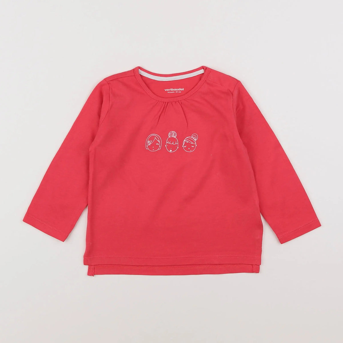 Vertbaudet - tee-shirt rose - 18 mois