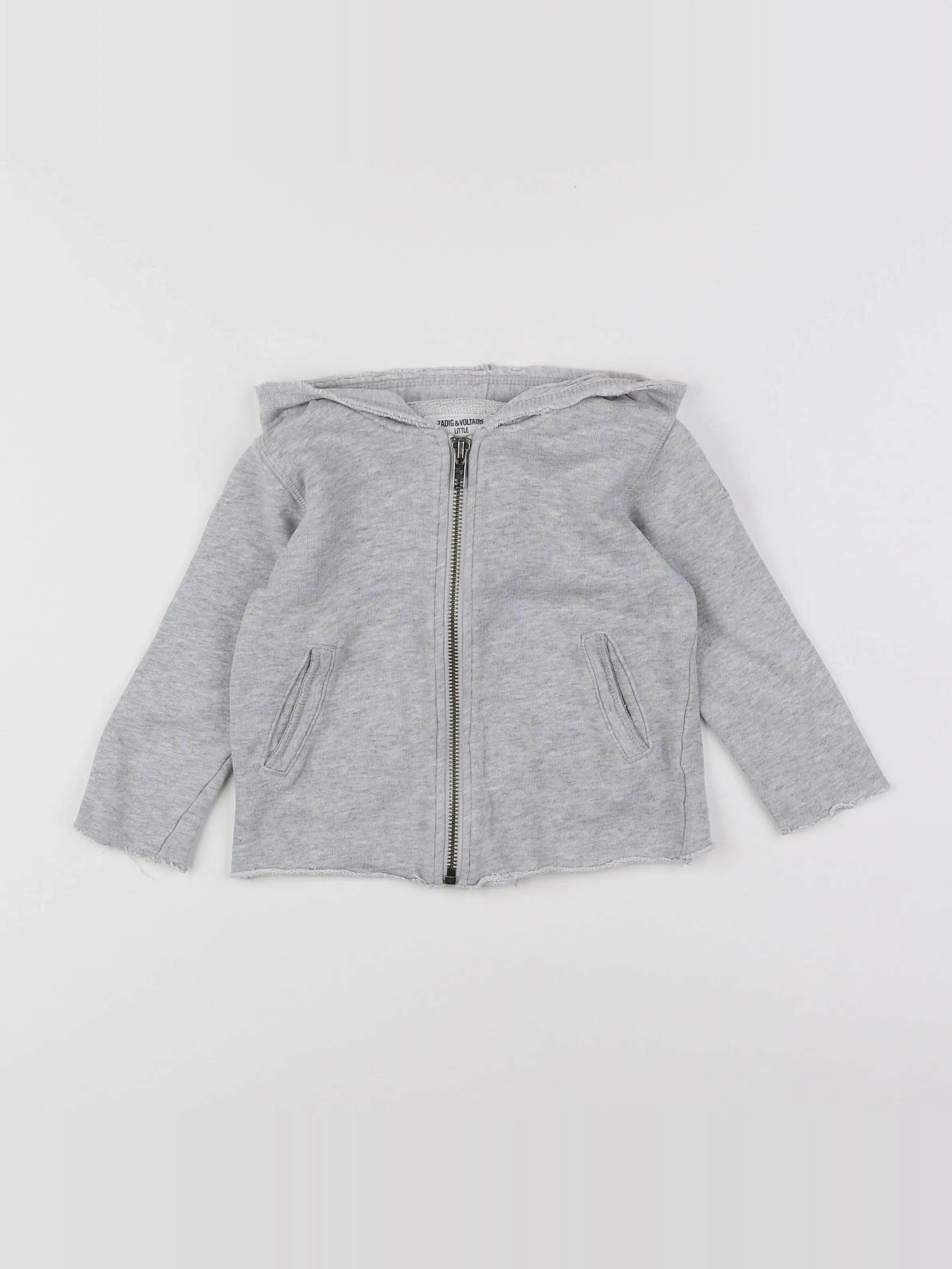 Zadig & Voltaire - sweat gris - 12 mois