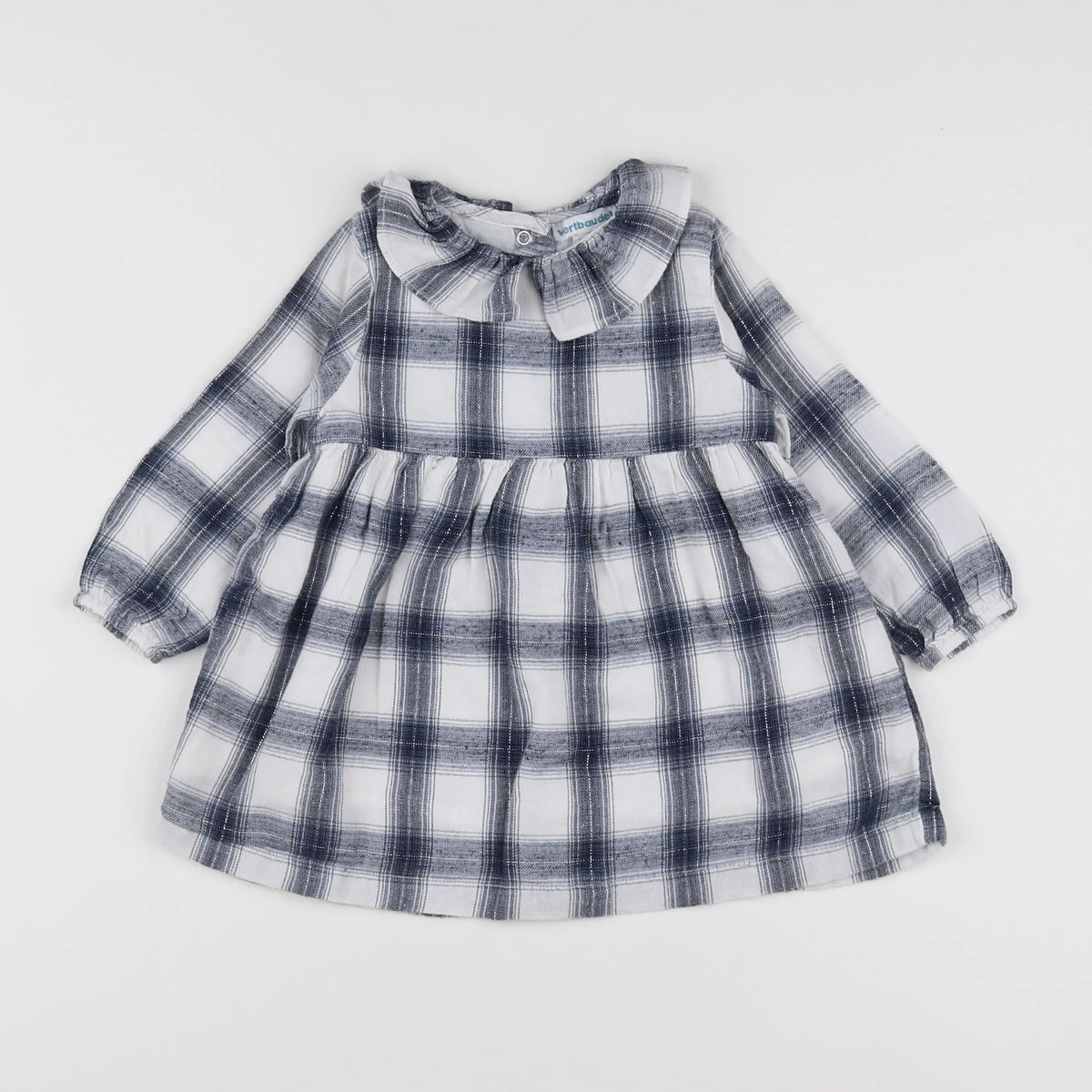 Vertbaudet - robe bleu - 12 mois