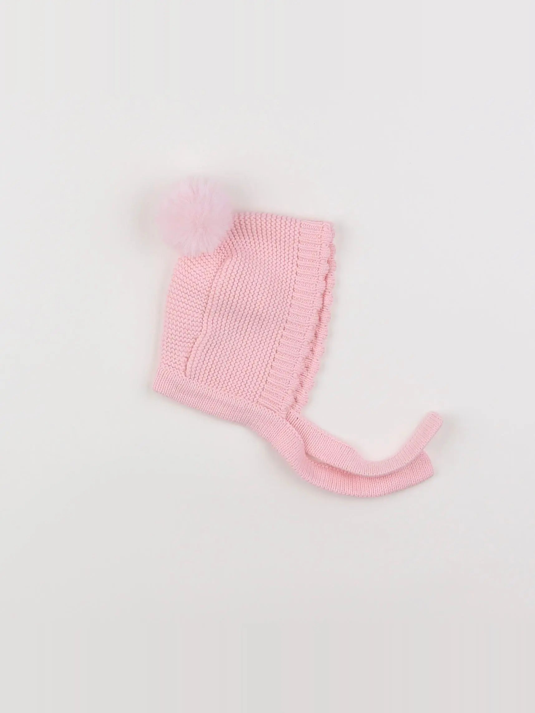 Vertbaudet - bonnet rose - 3/6 mois