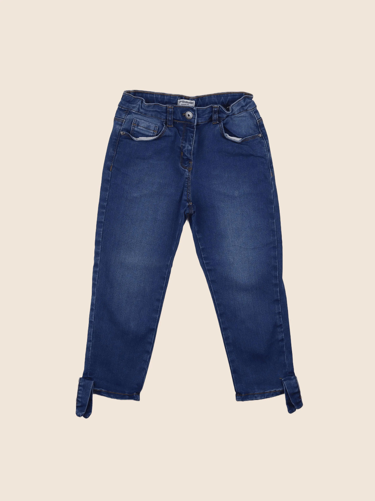 Vertbaudet - pantacourt bleu - 9 ans