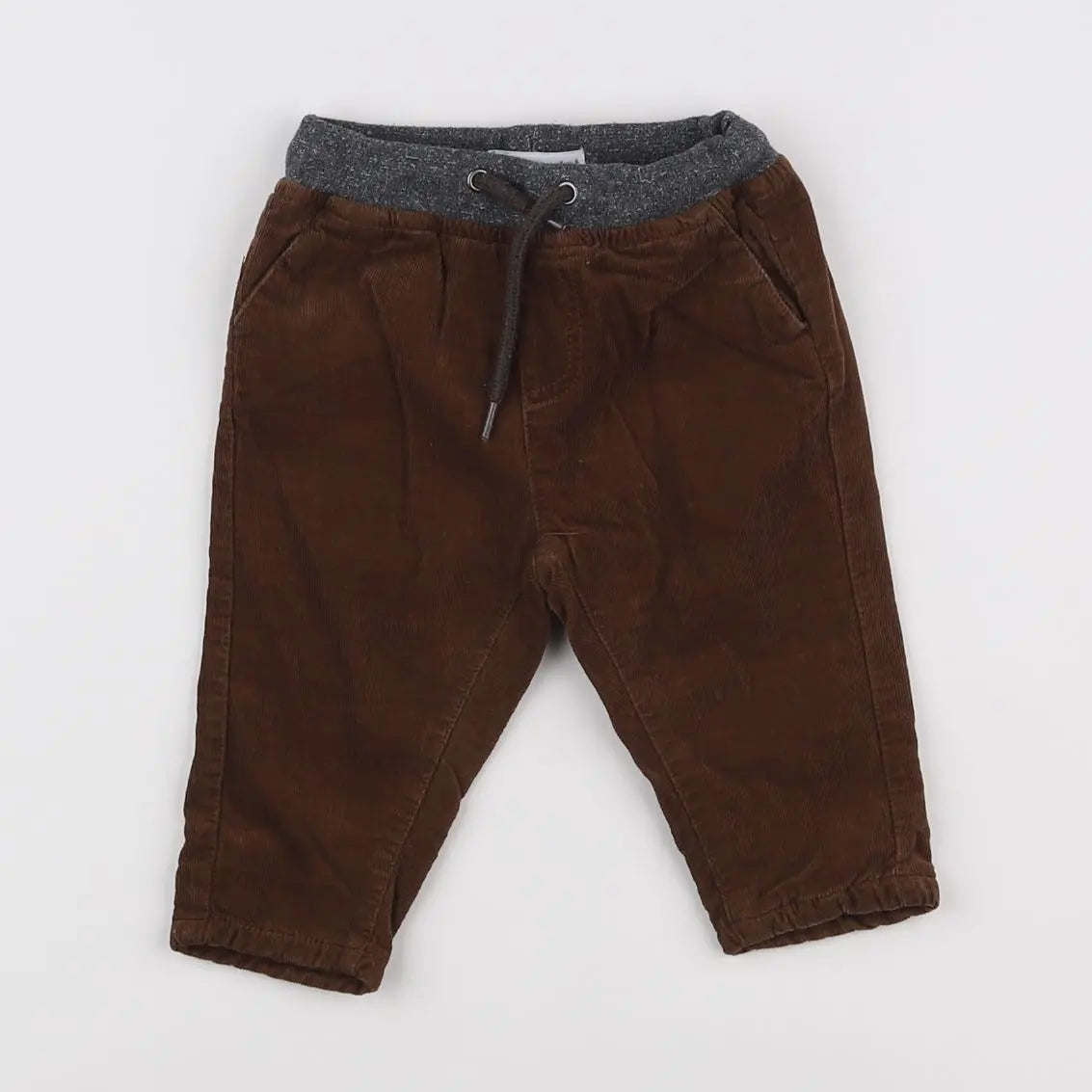 Vertbaudet - pantalon marron - 6 mois