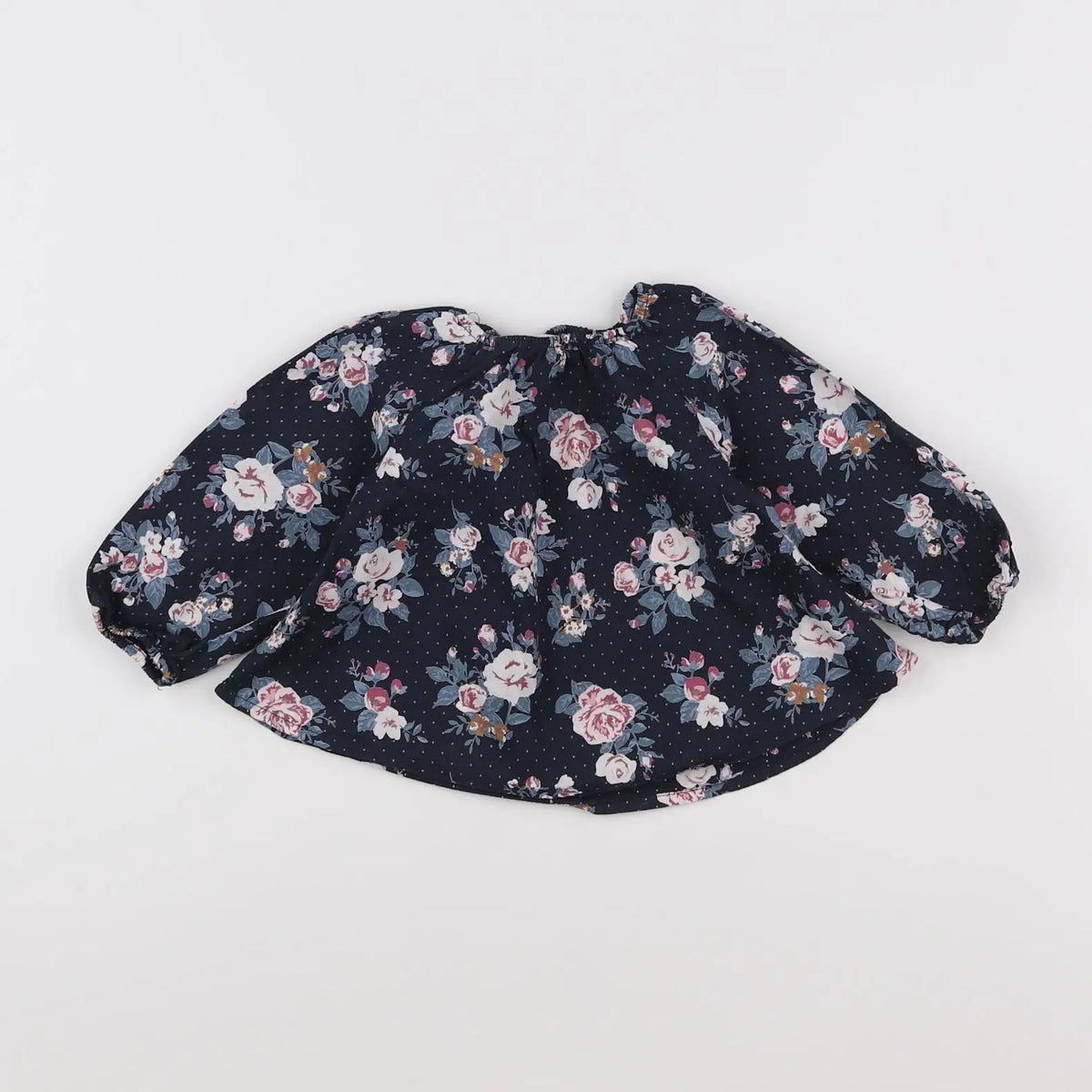 Vertbaudet - blouse bleu - 9 mois