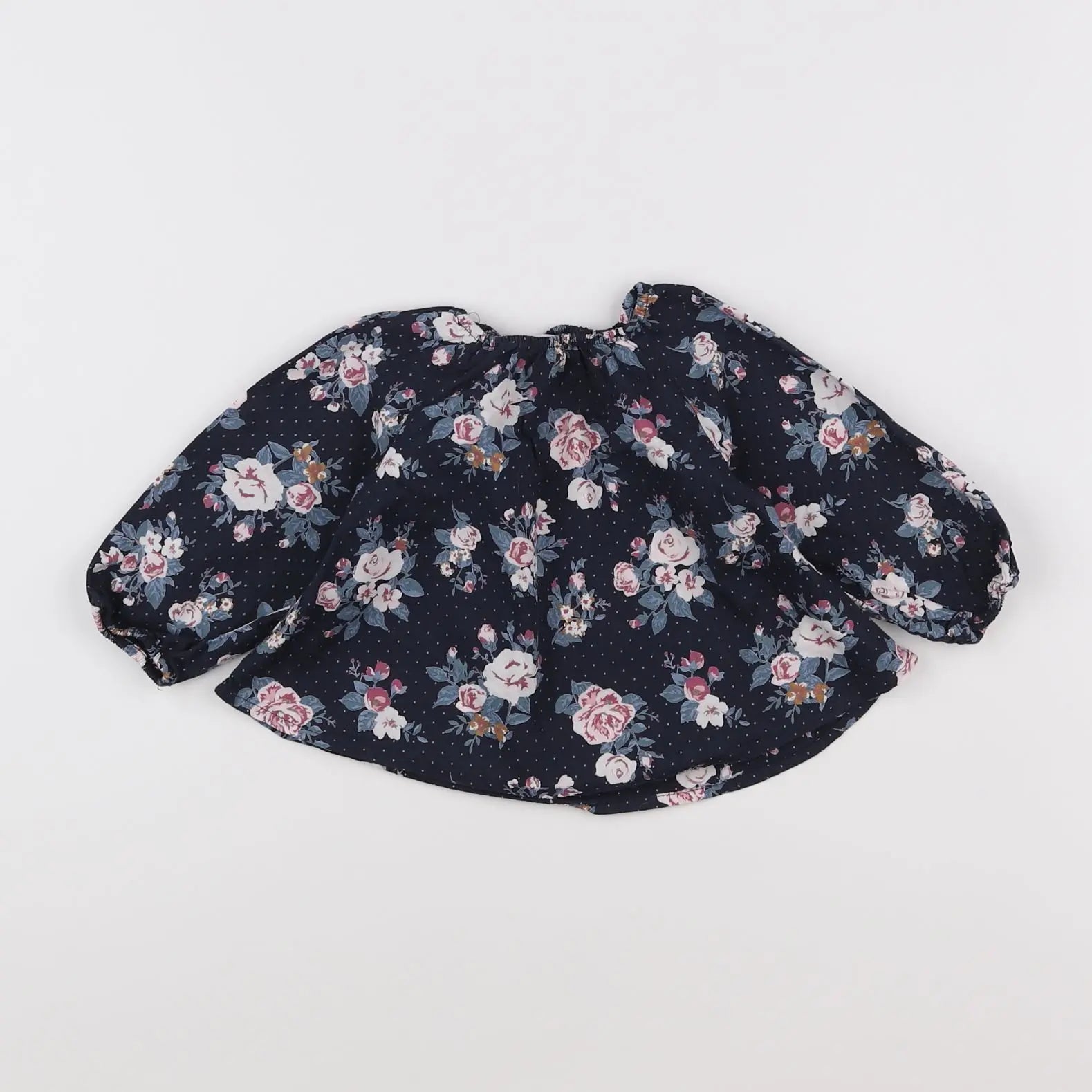 Vertbaudet - blouse bleu - 9 mois
