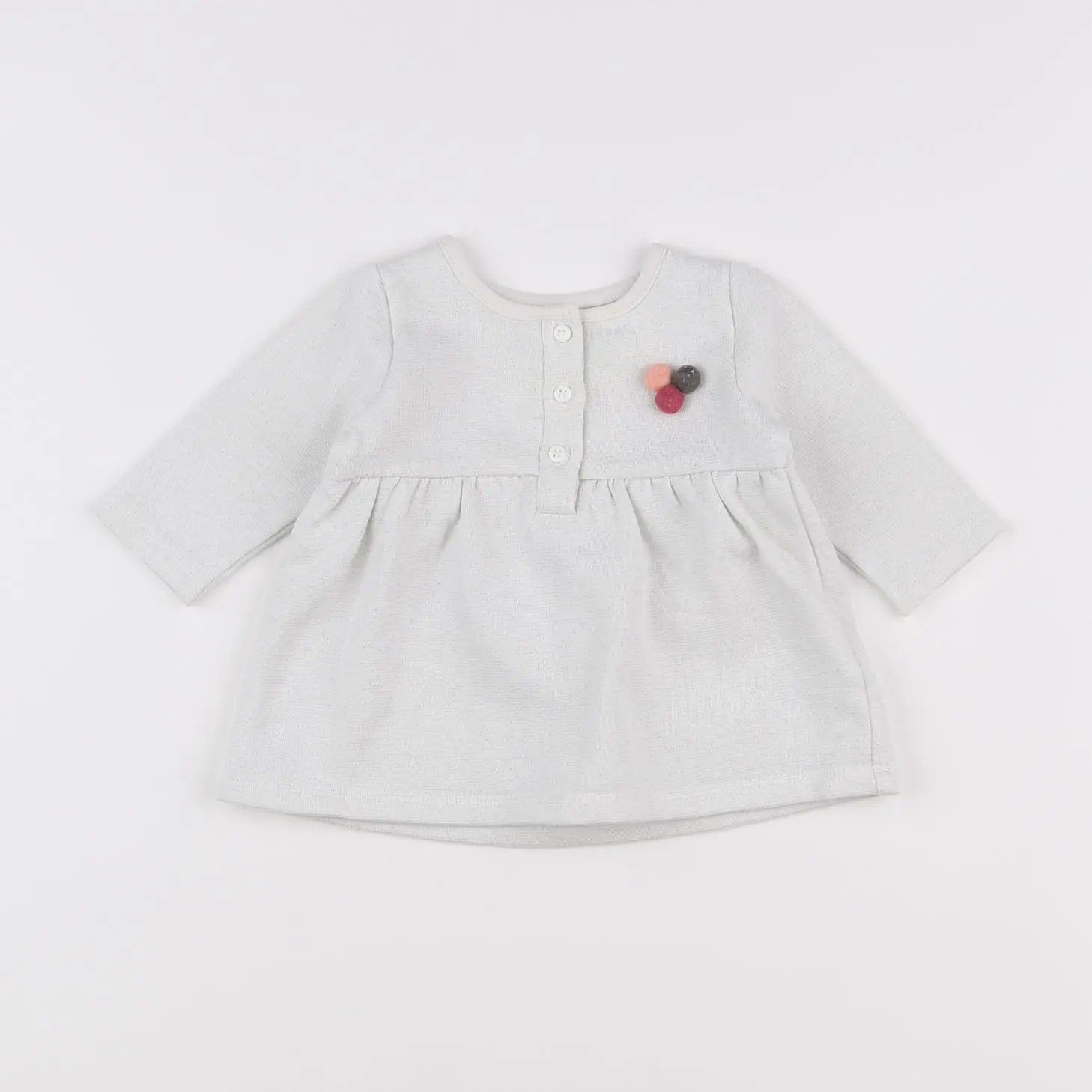 Vertbaudet - robe blanc - 3 mois