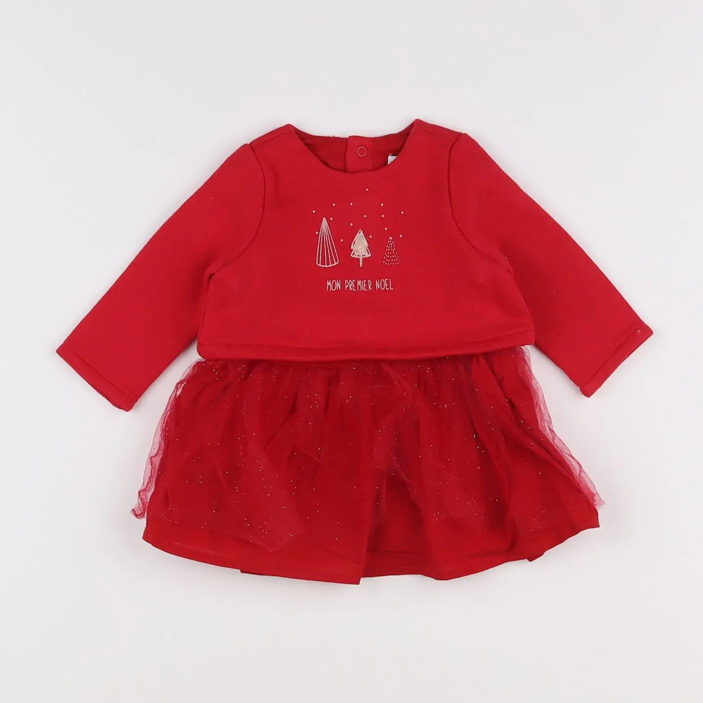 Vertbaudet - robe rouge - 3 mois