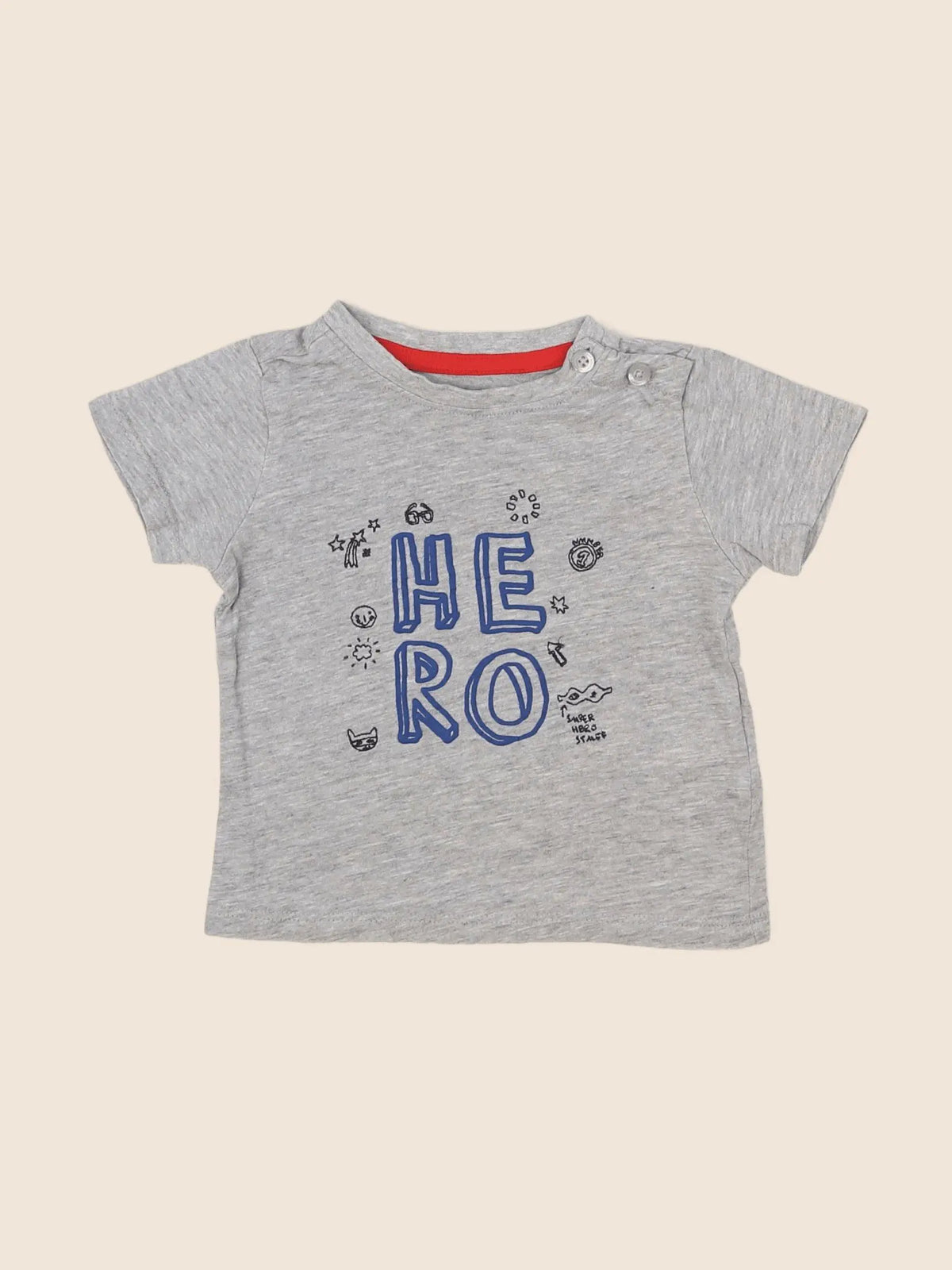 Vertbaudet - tee-shirt gris - 6 mois