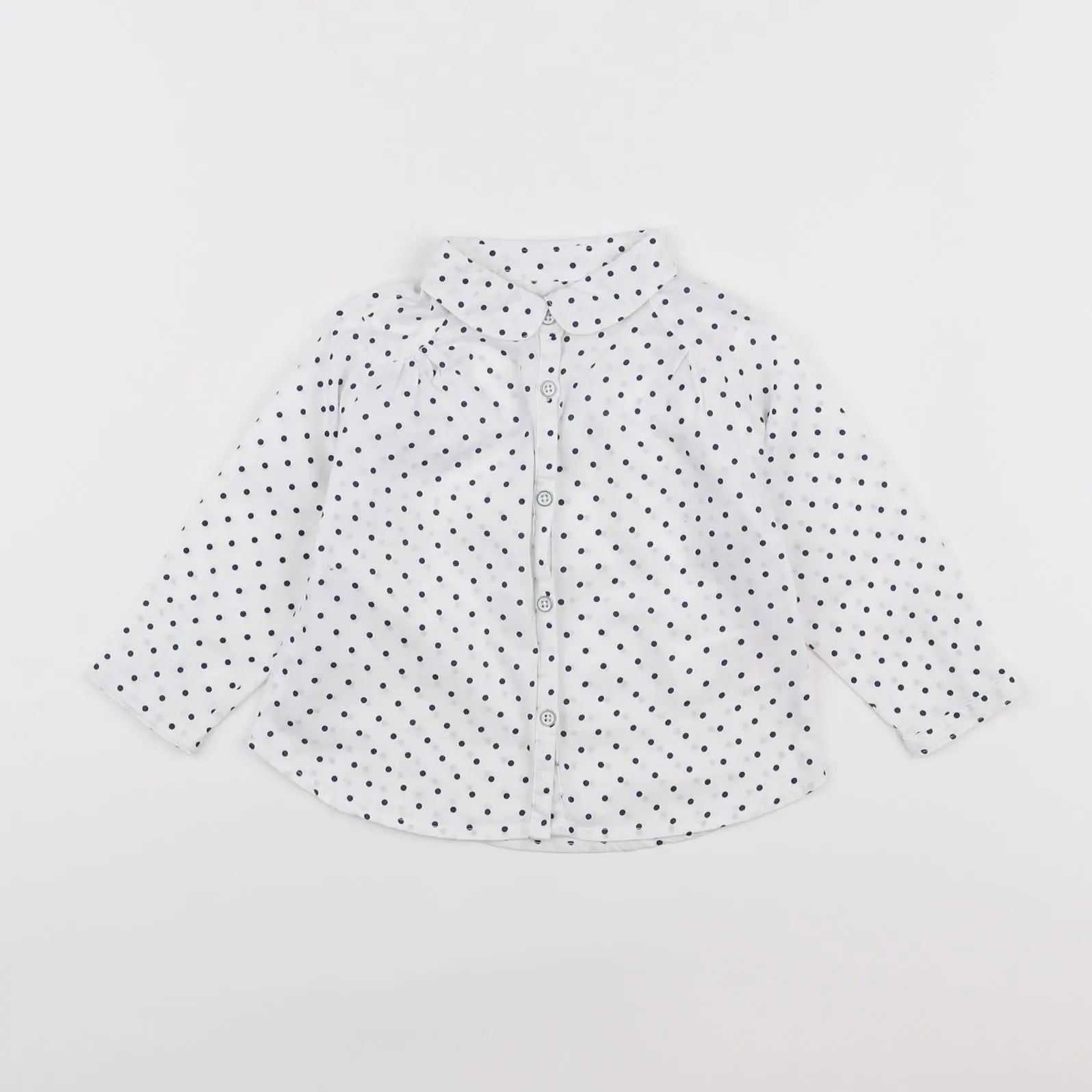 Vertbaudet - chemise bleu - 12 mois