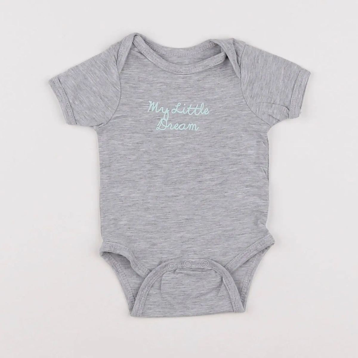 Vertbaudet - body gris - 1 mois