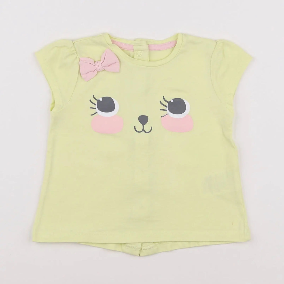 Vertbaudet - tee-shirt jaune - 9 mois