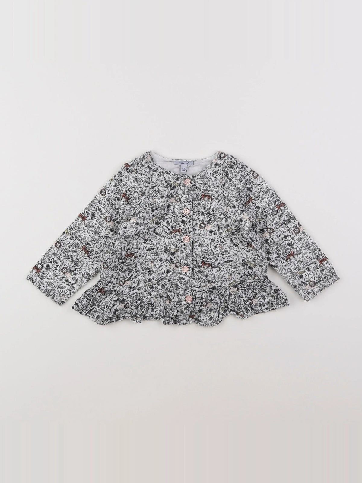 Absorba - blouse blanc - 12 mois