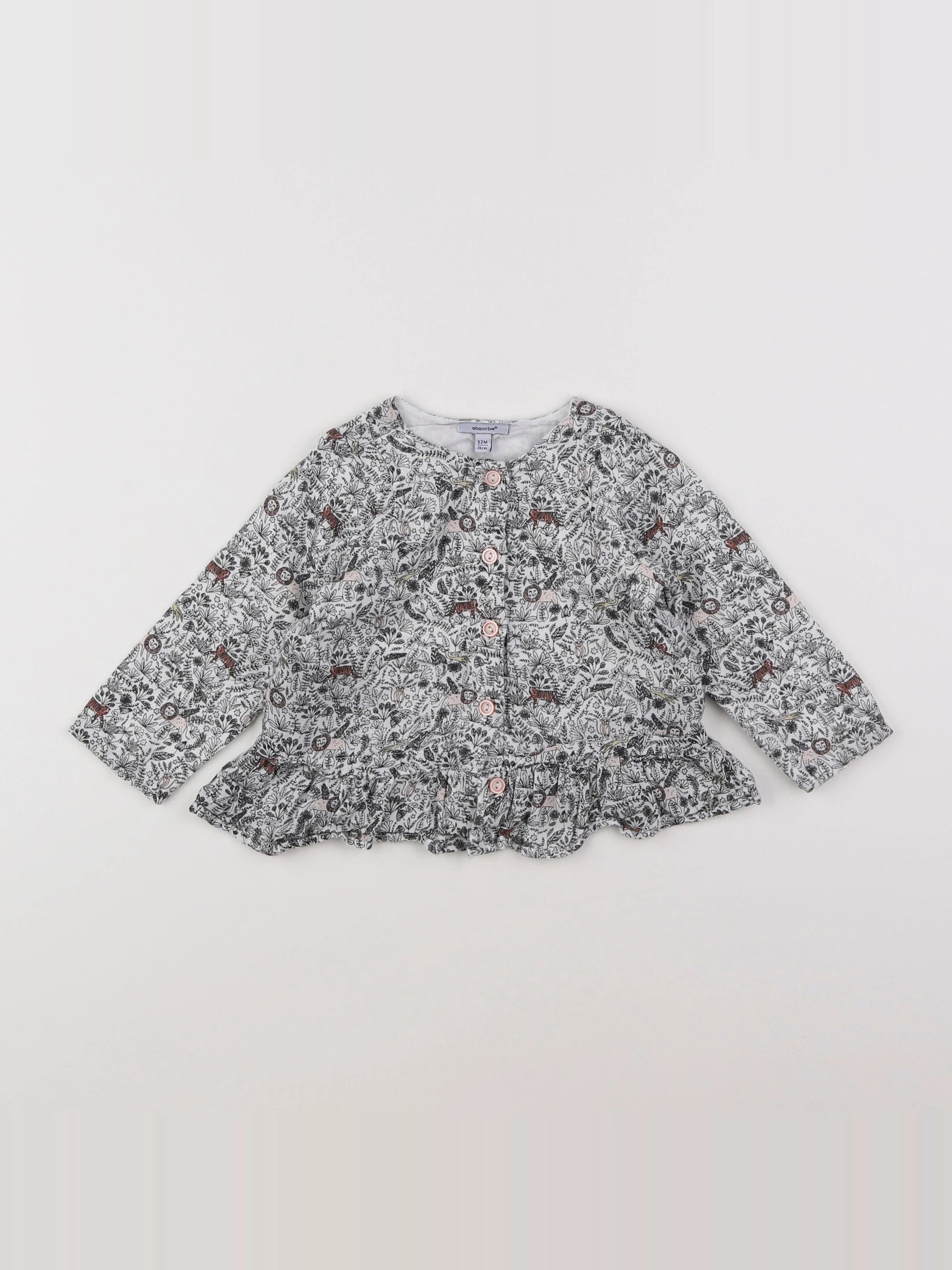 Absorba - blouse blanc - 12 mois