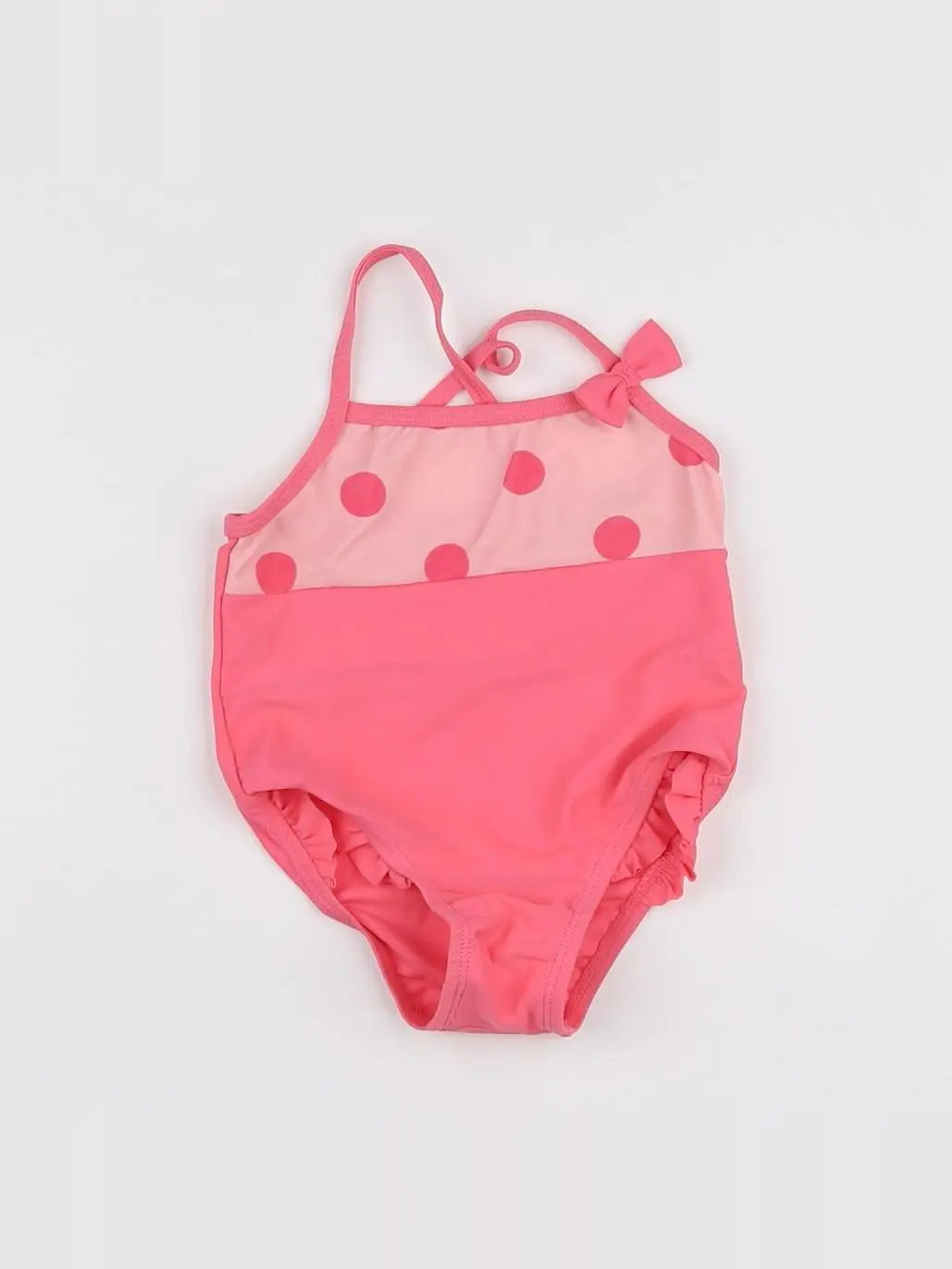 Vertbaudet - maillot de bain rose - 12 mois