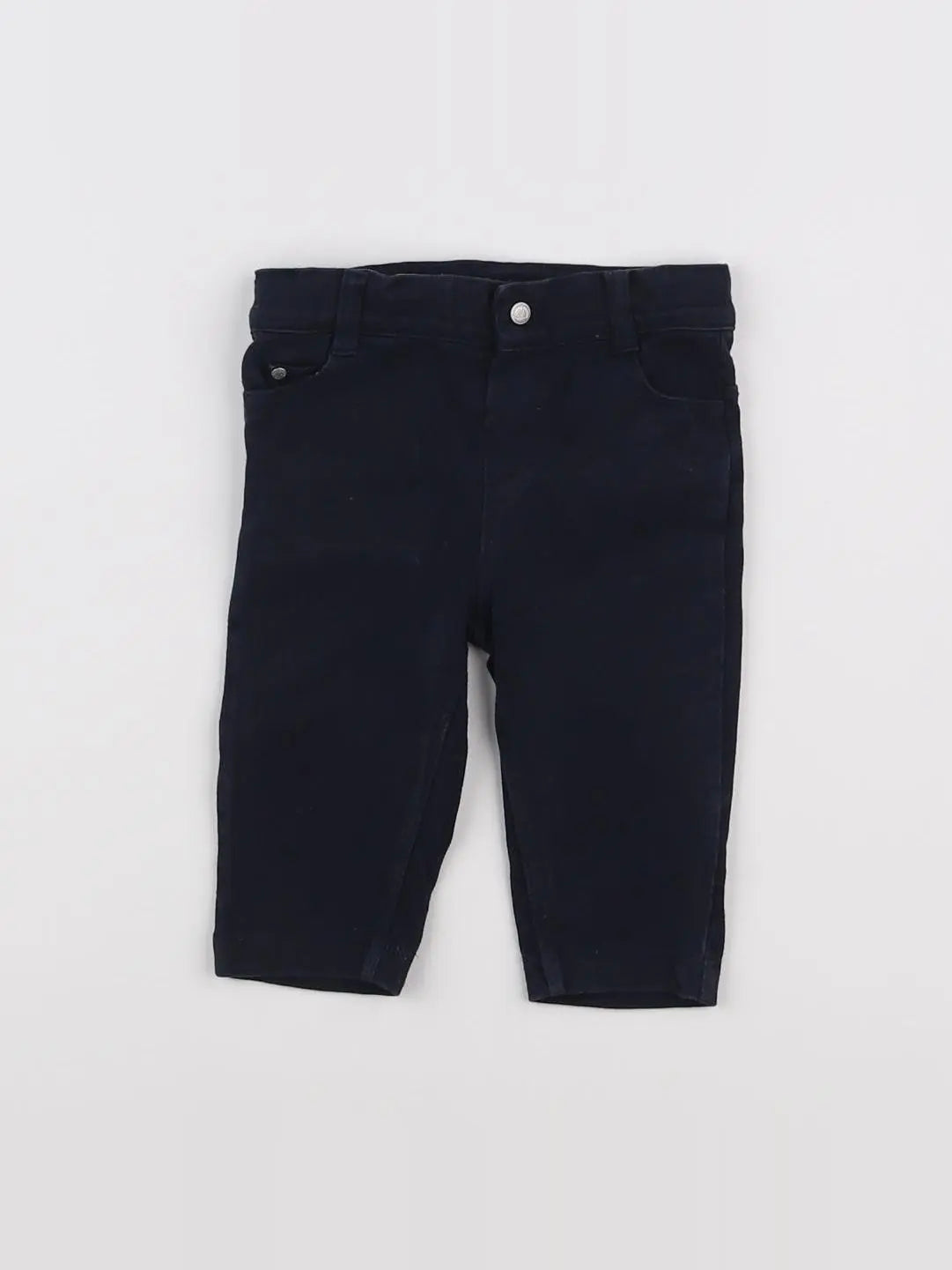 Petit Bateau - pantalon bleu - 3 mois