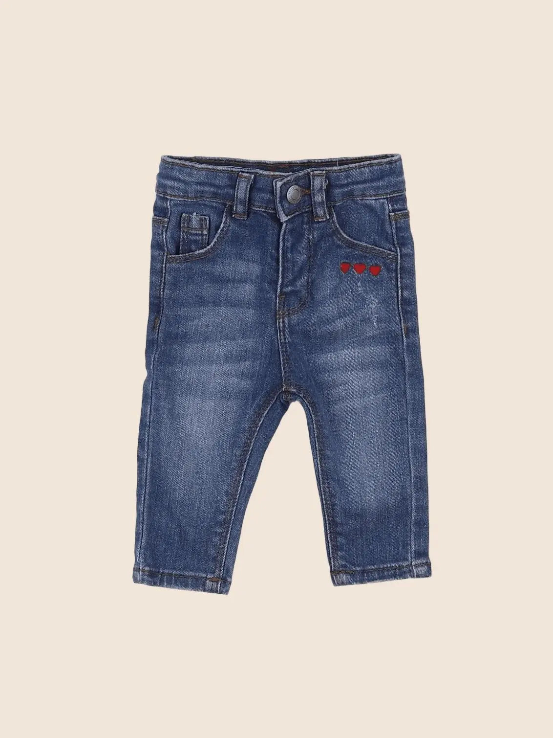 Vertbaudet - jean bleu - 3 mois