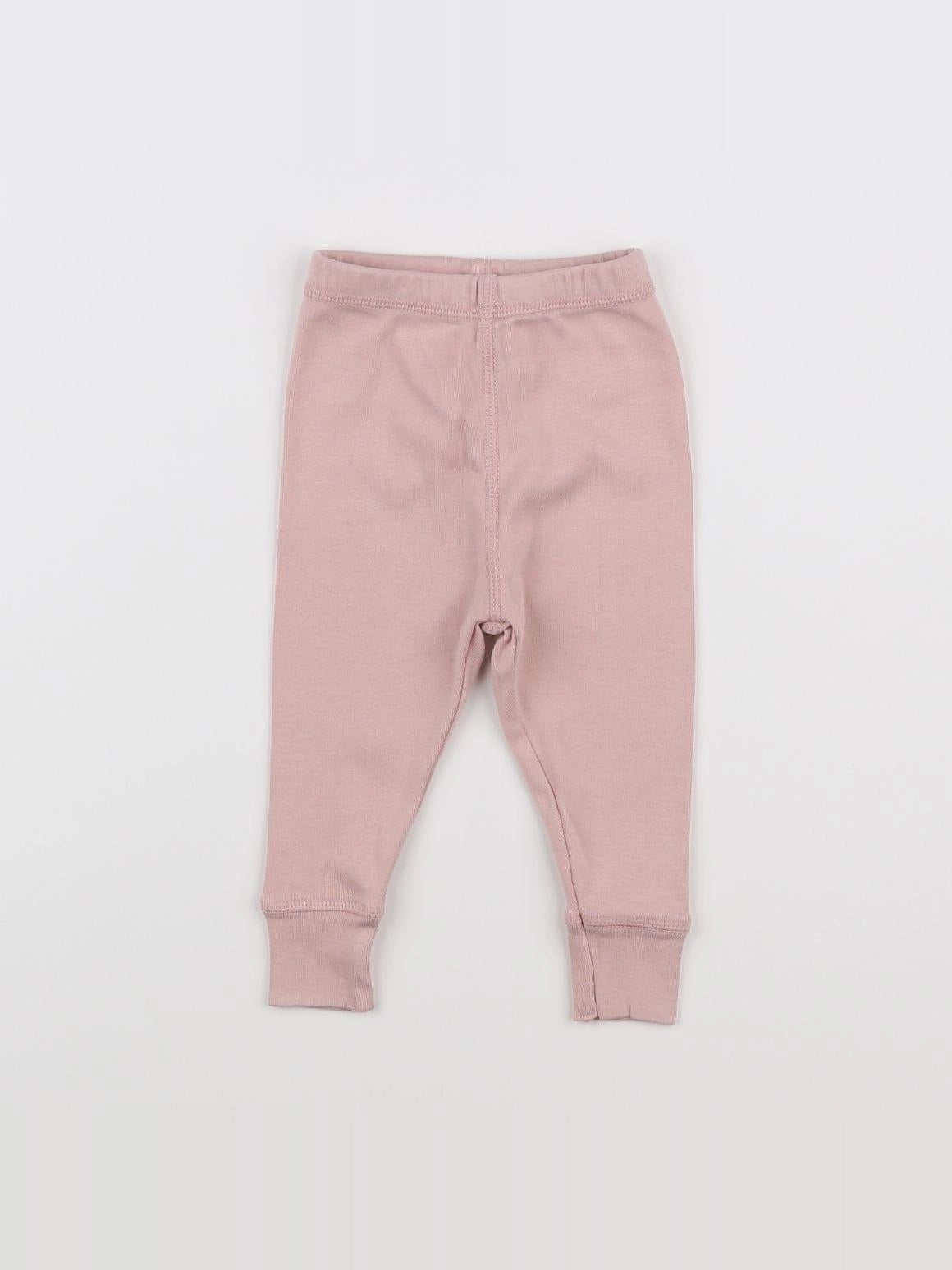 Bonton - legging rose - 3 mois