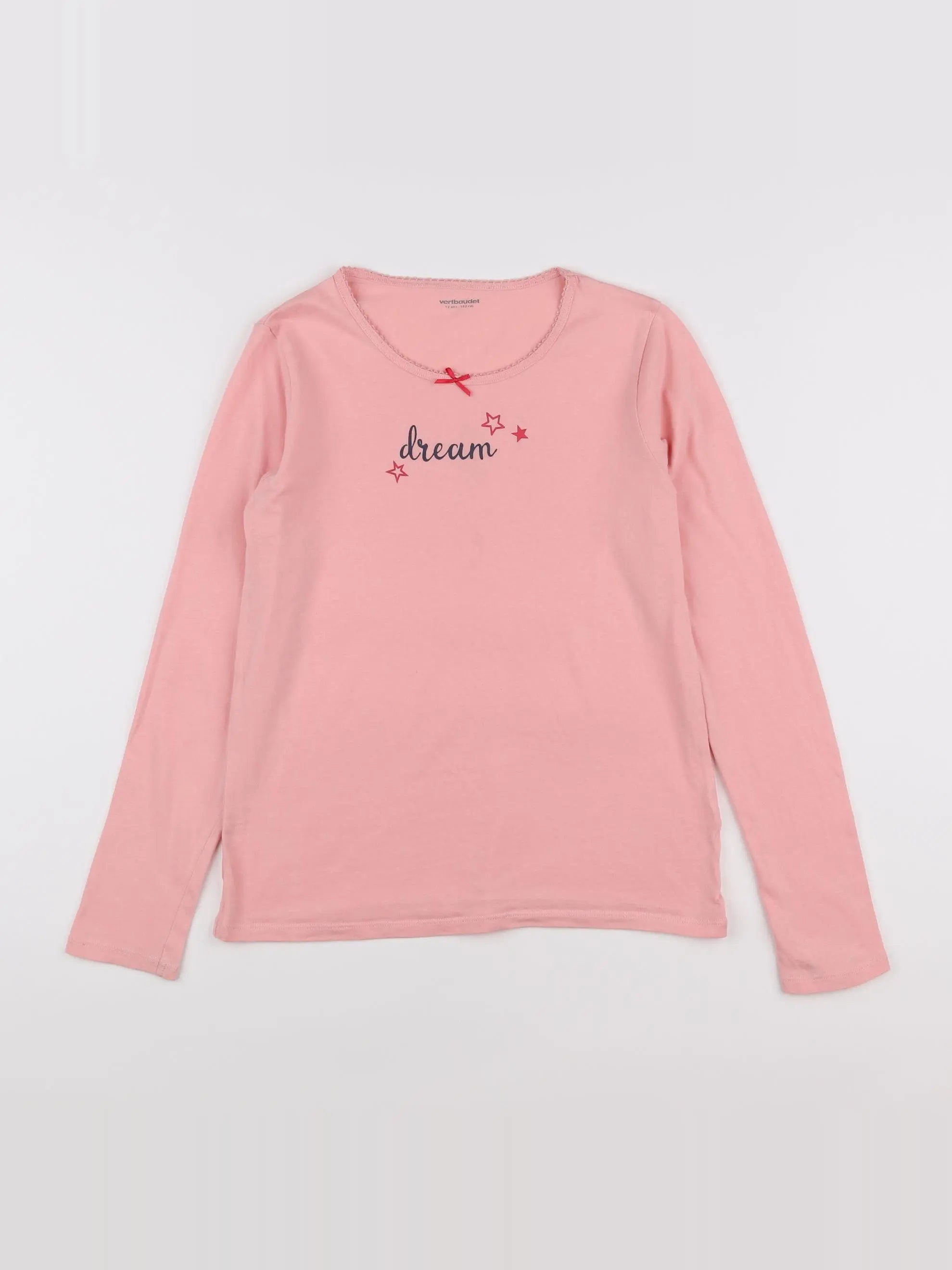 Vertbaudet - maillot de corps rose - 12 ans