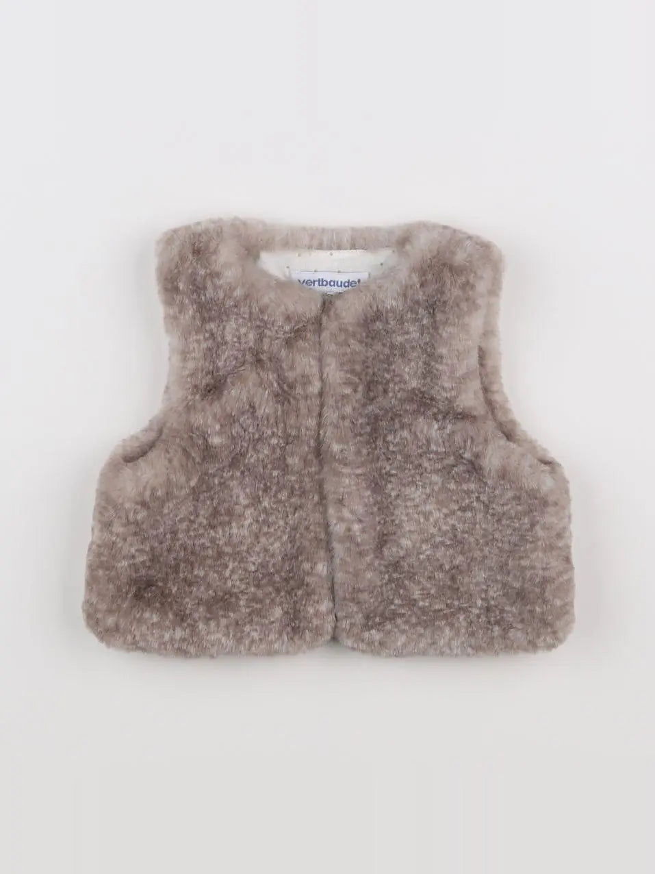 Vertbaudet - gilet taupe - 3 mois