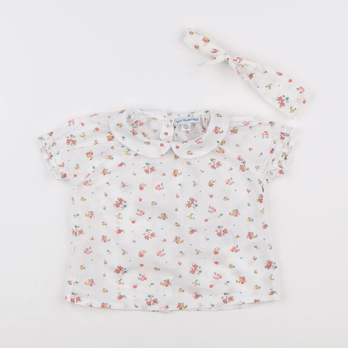 Vertbaudet - blouse multicolore - 9 mois