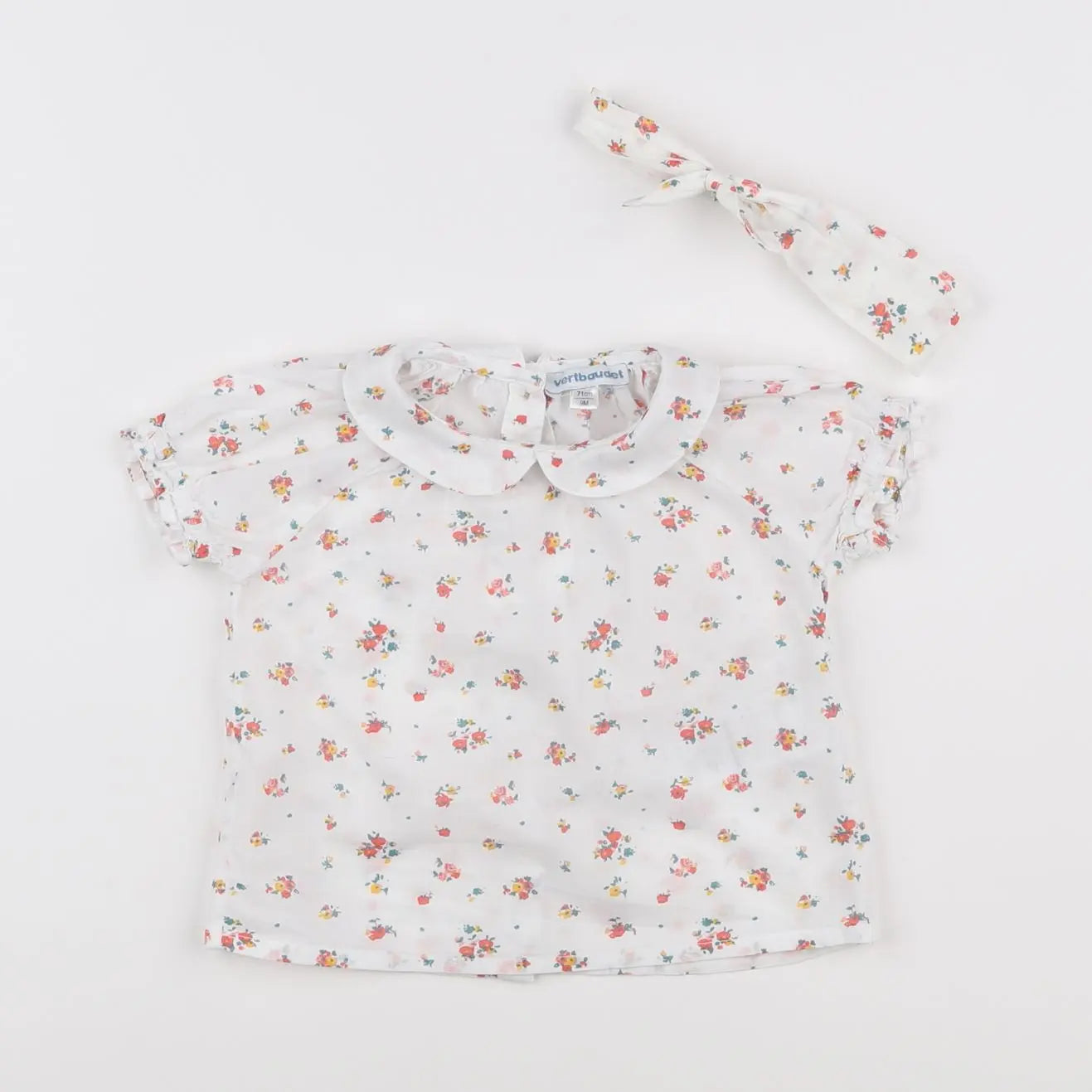 Vertbaudet - blouse multicolore - 9 mois
