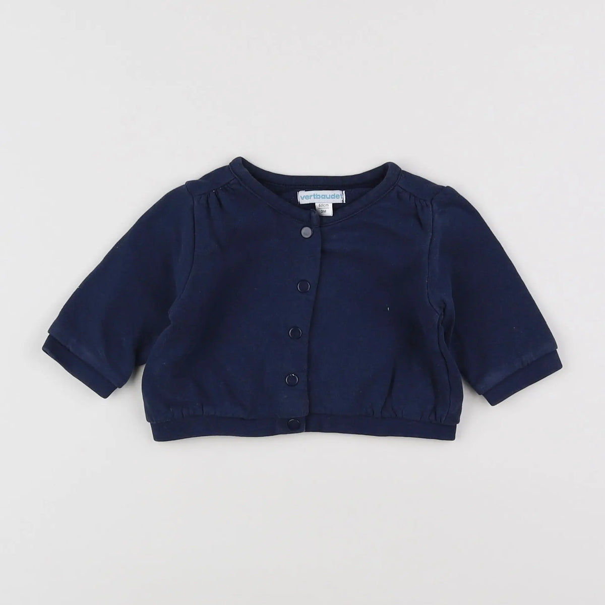 Vertbaudet - sweat bleu - 3 mois