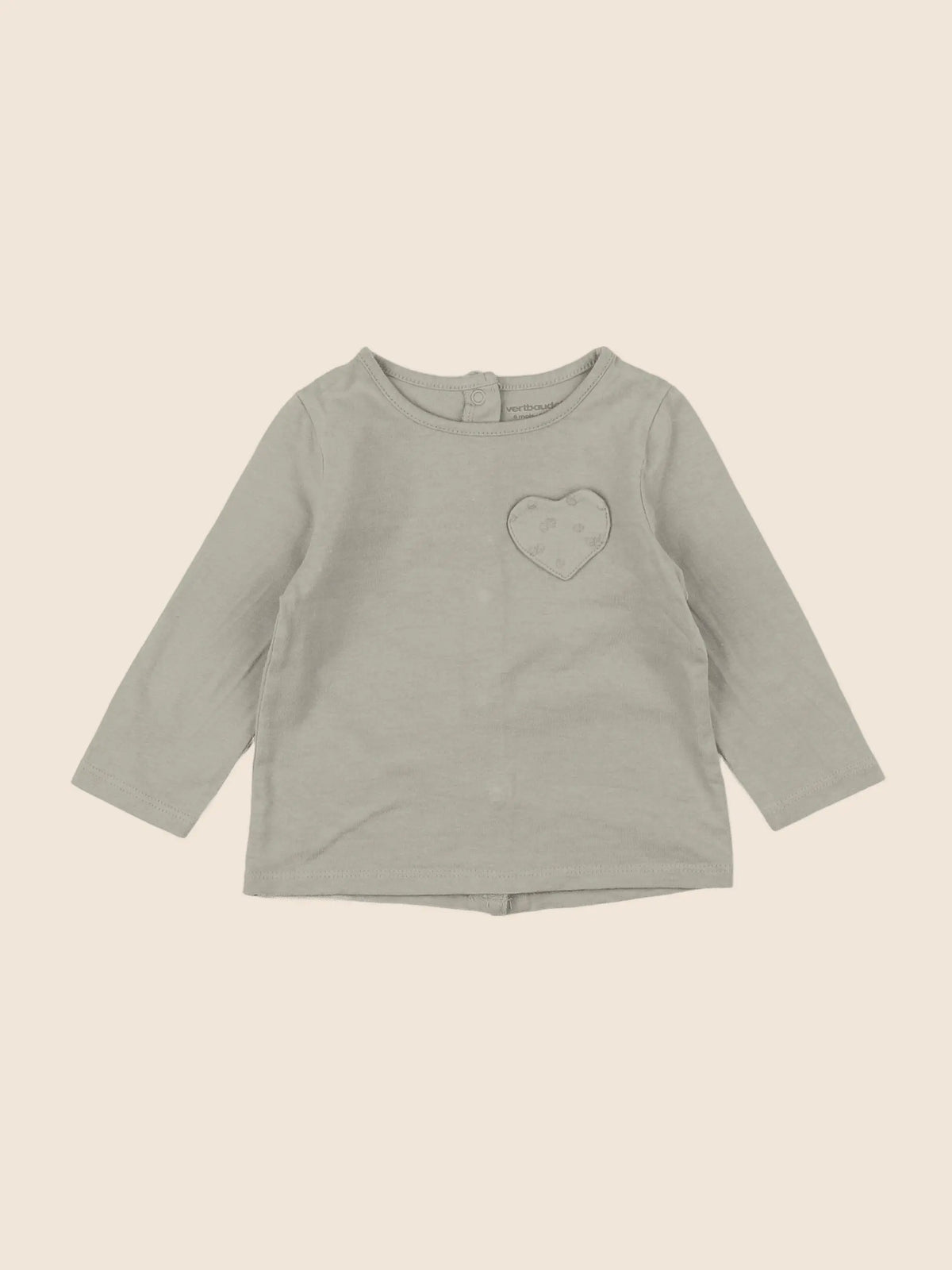 Vertbaudet - tee-shirt vert - 6 mois