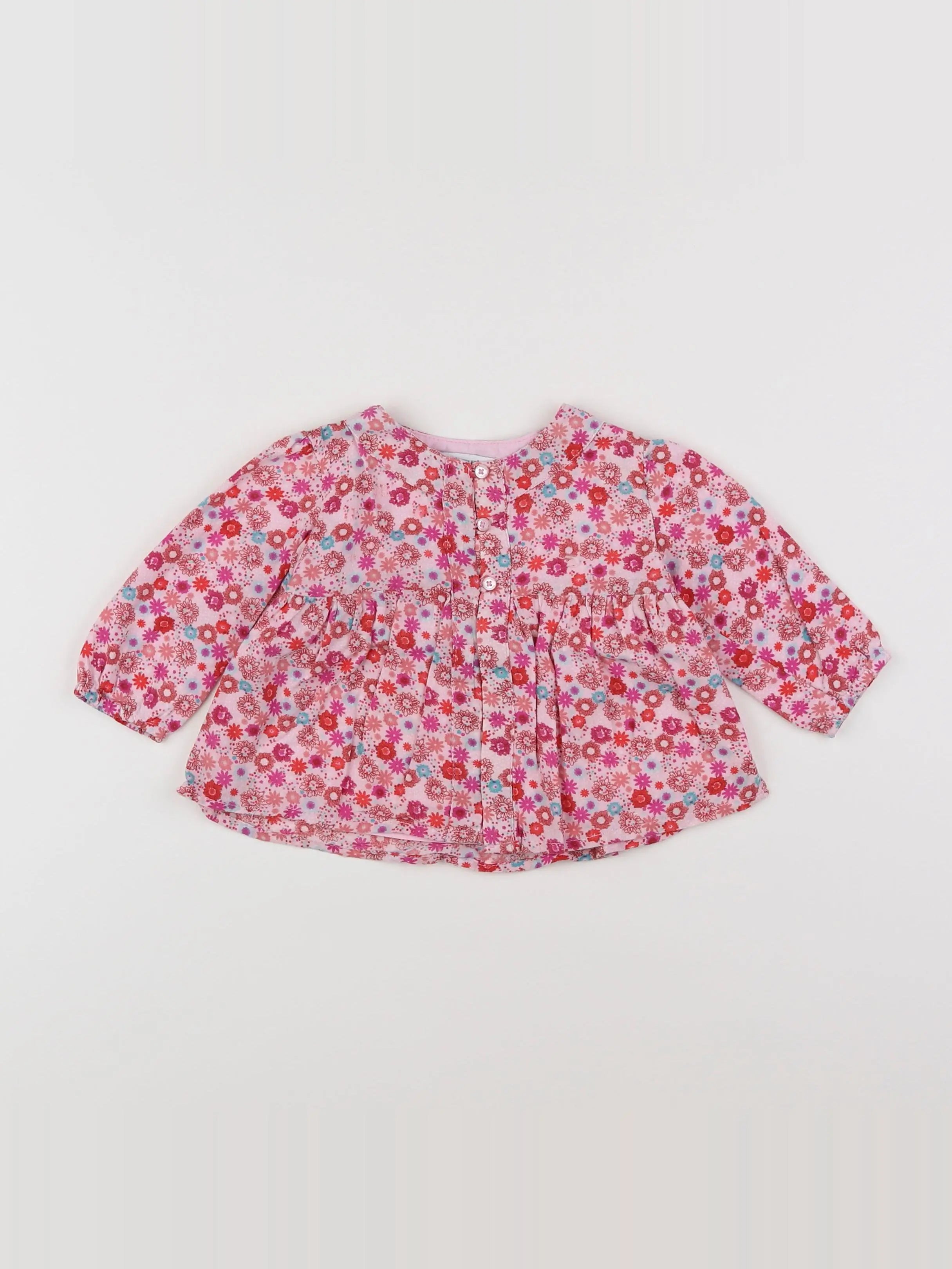 Vertbaudet - blouse multicolore - 6 mois