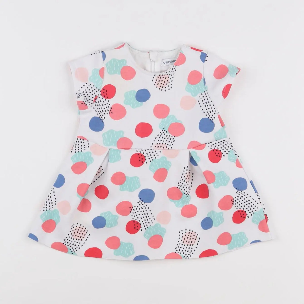 Vertbaudet - robe multicolore - 6 mois
