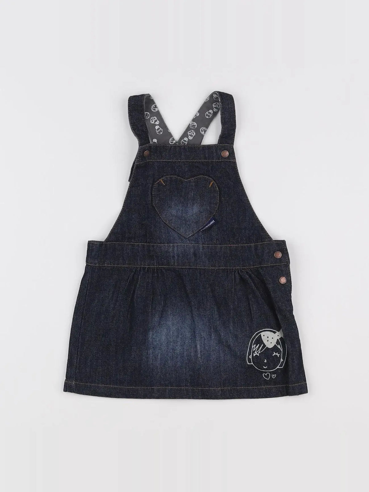 Vertbaudet - robe bleu - 18 mois