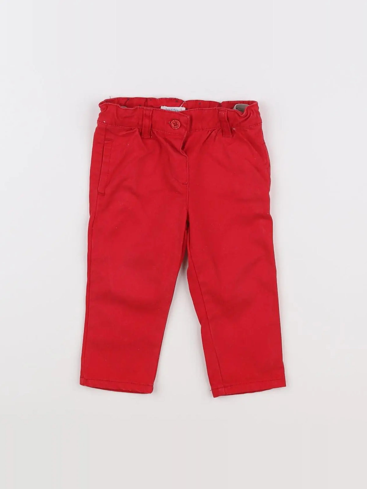 Boutchou - pantalon rouge - 6 mois