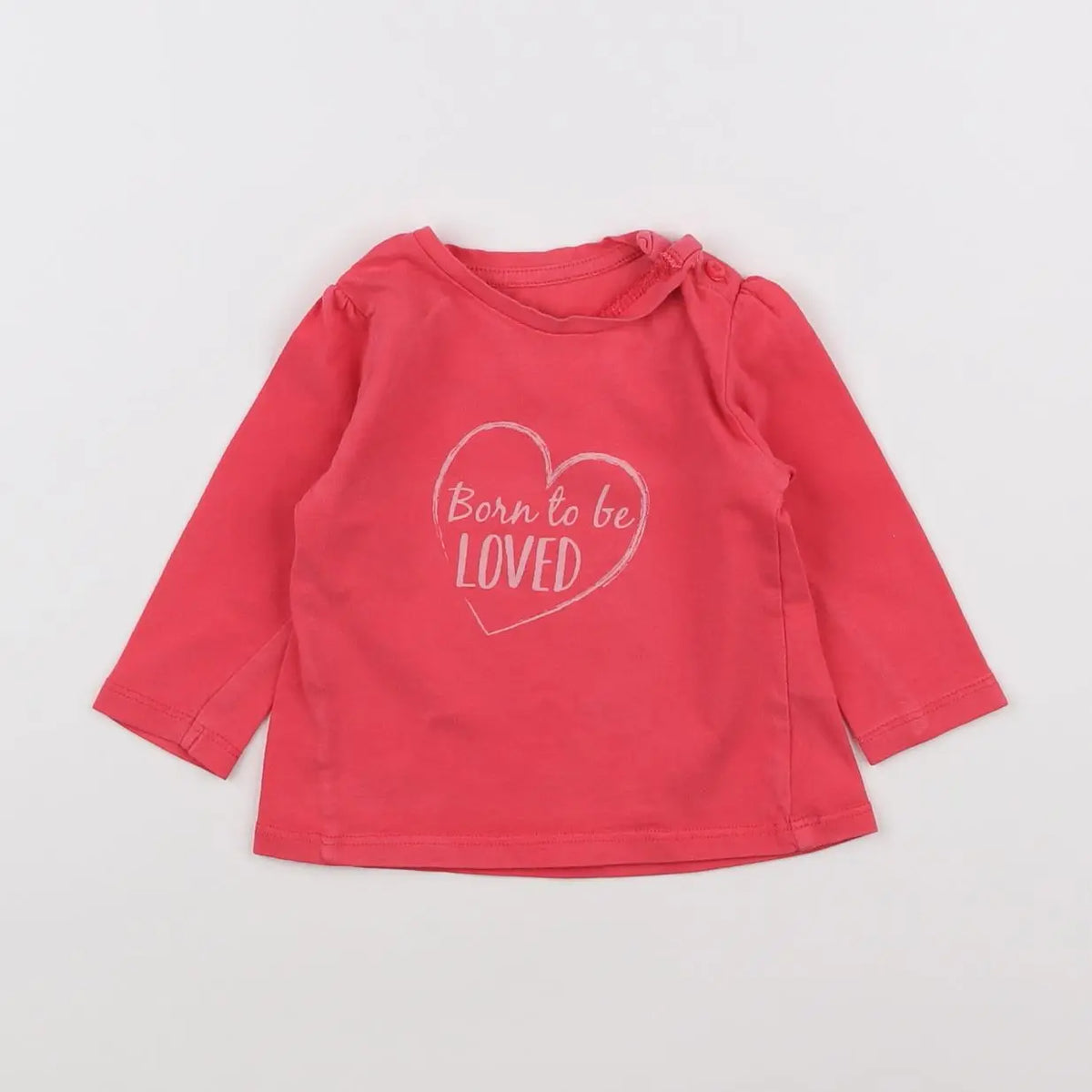 Vertbaudet - tee-shirt rose - 6 mois
