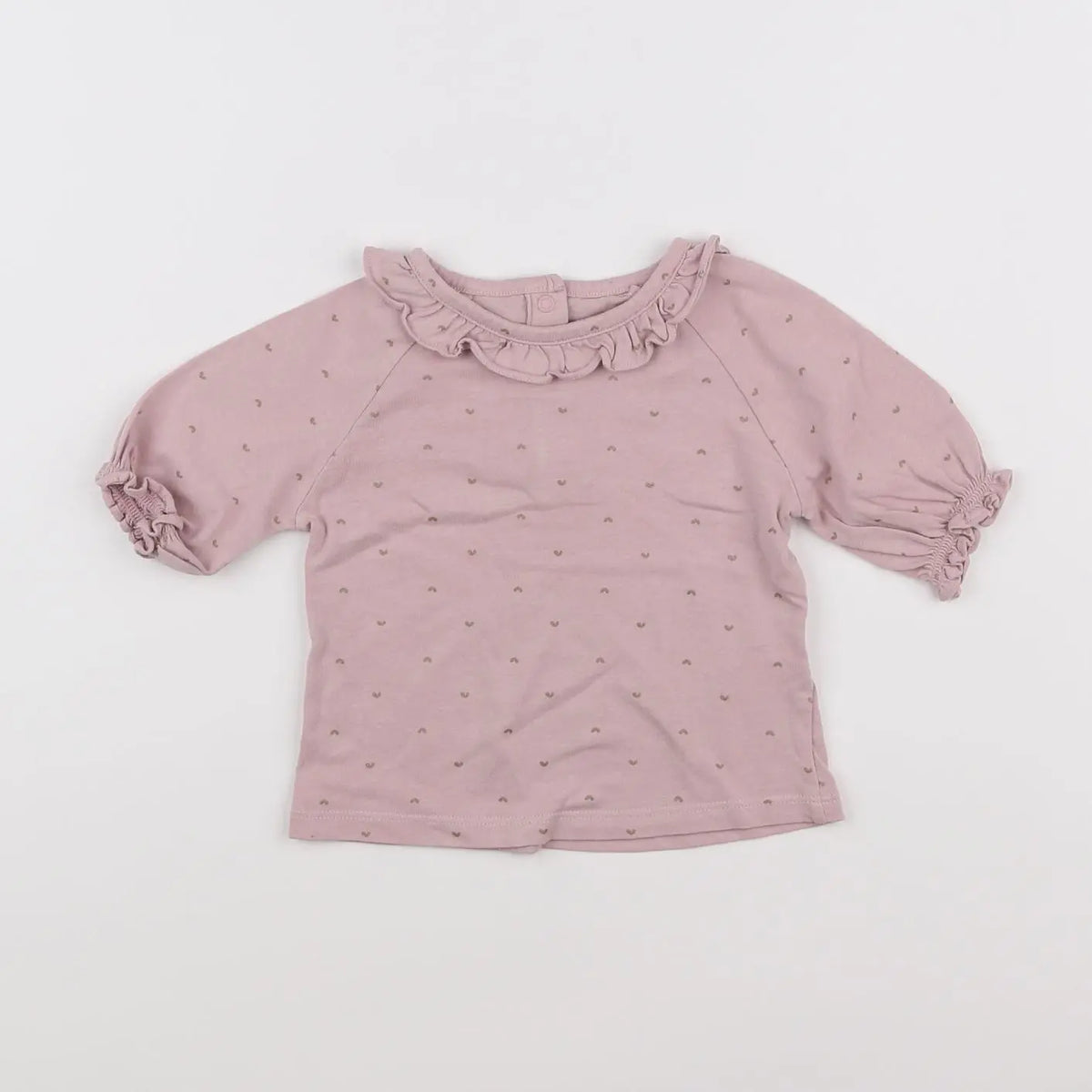Vertbaudet - tee-shirt violet - 12 mois