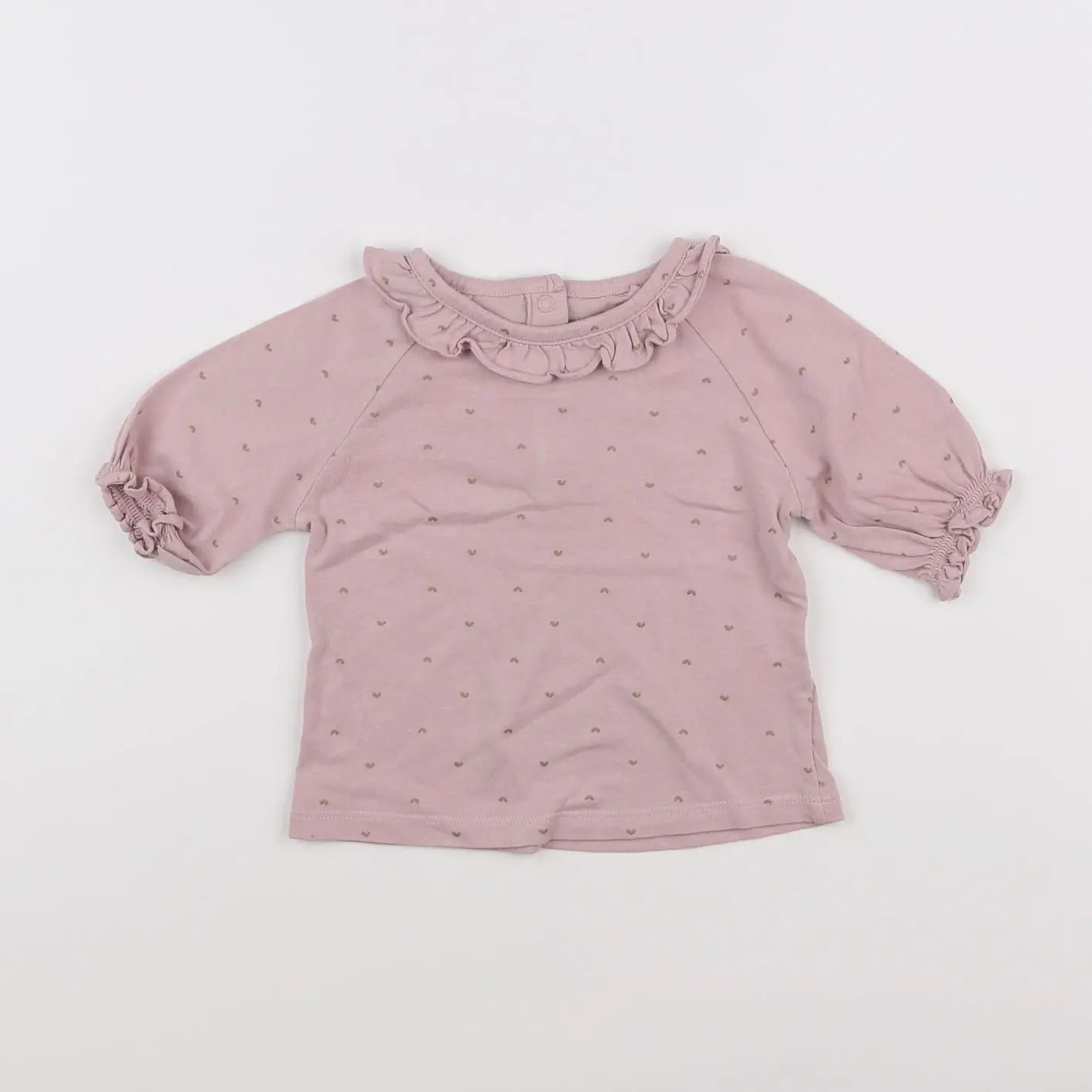 Vertbaudet - tee-shirt violet - 12 mois