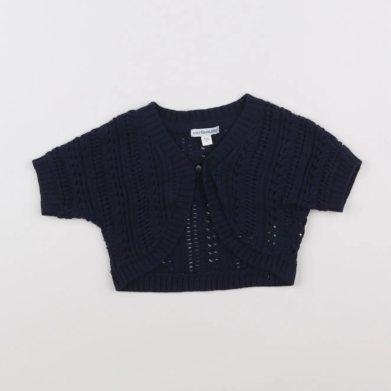 Vertbaudet - gilet bleu - 6 mois