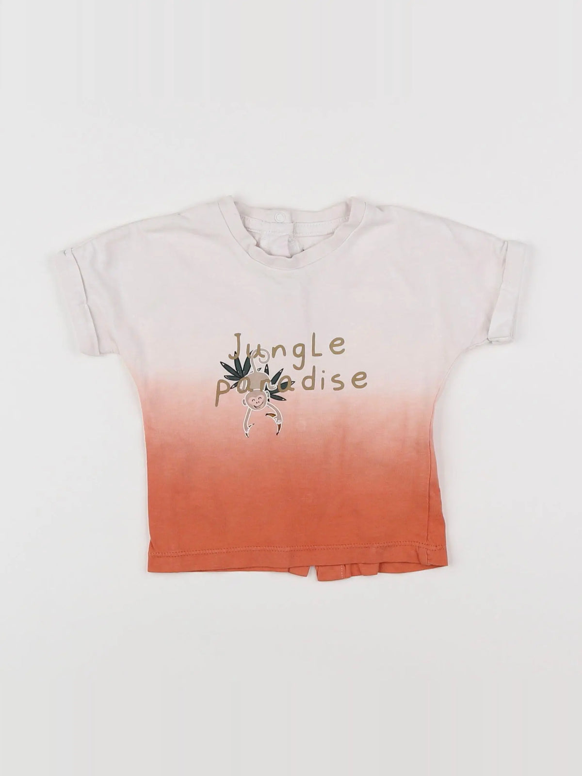 Vertbaudet - tee-shirt blanc, multicolore - 6 mois