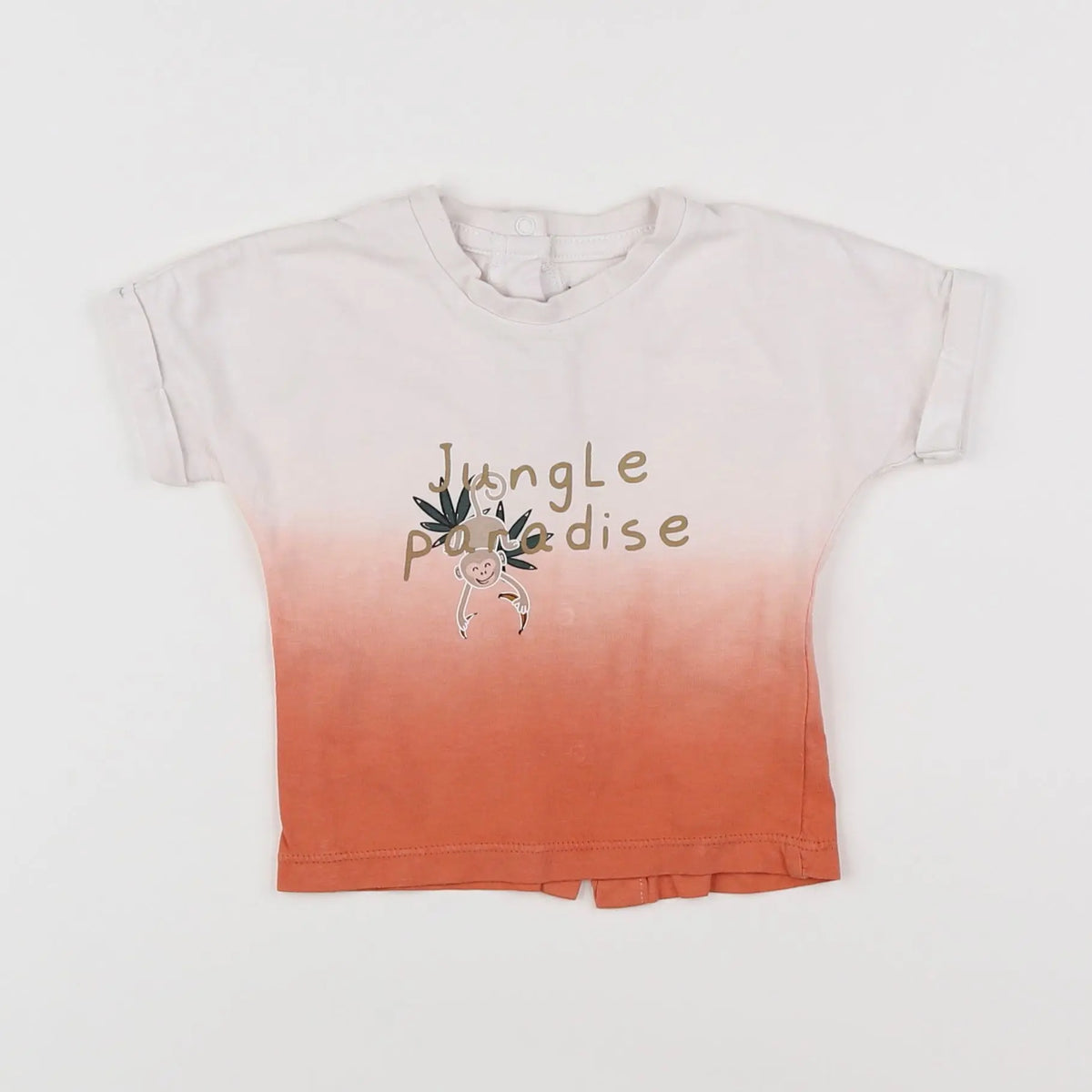 Vertbaudet - tee-shirt blanc, multicolore - 6 mois